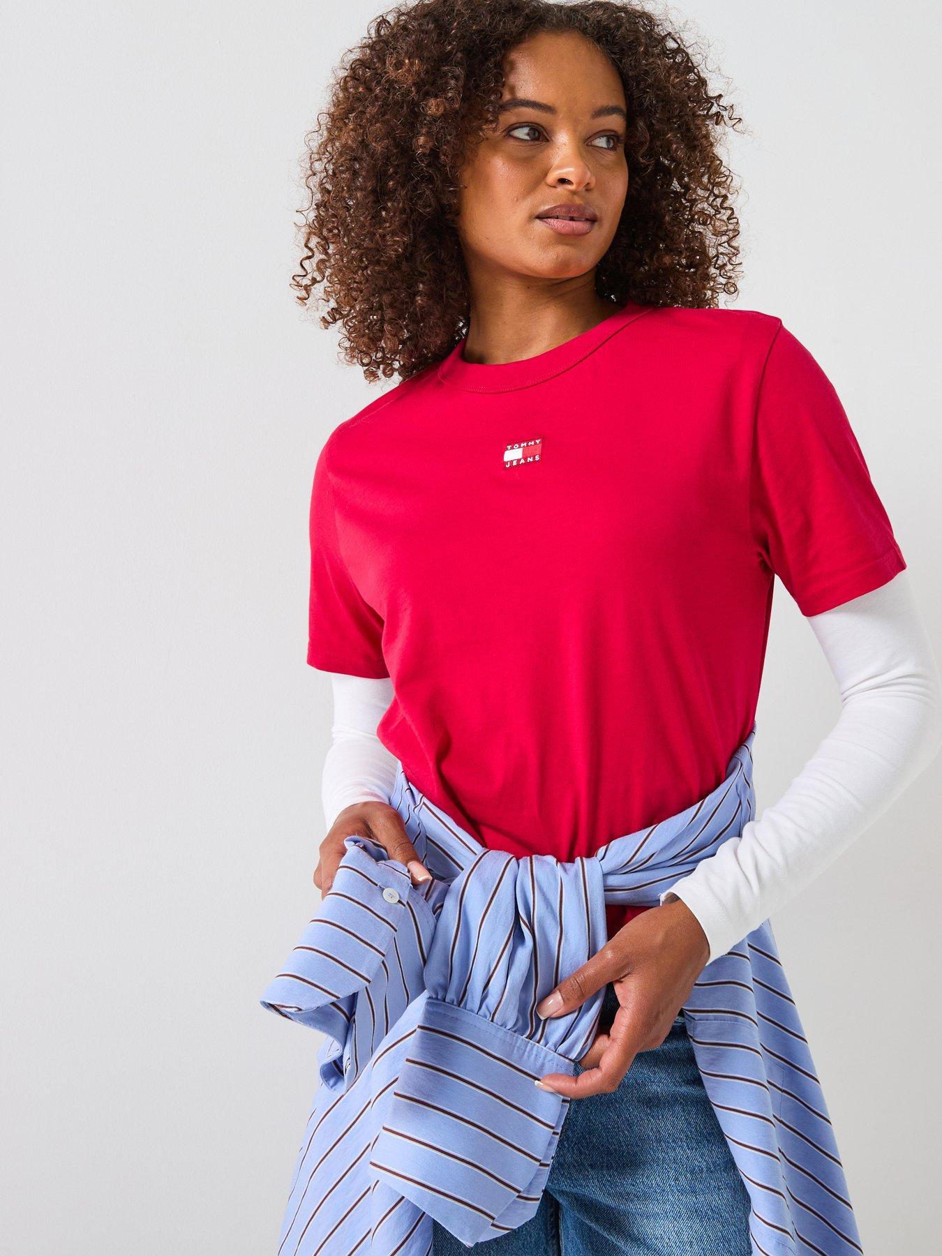 Tommy Jeans Logo T-Shirt - Red