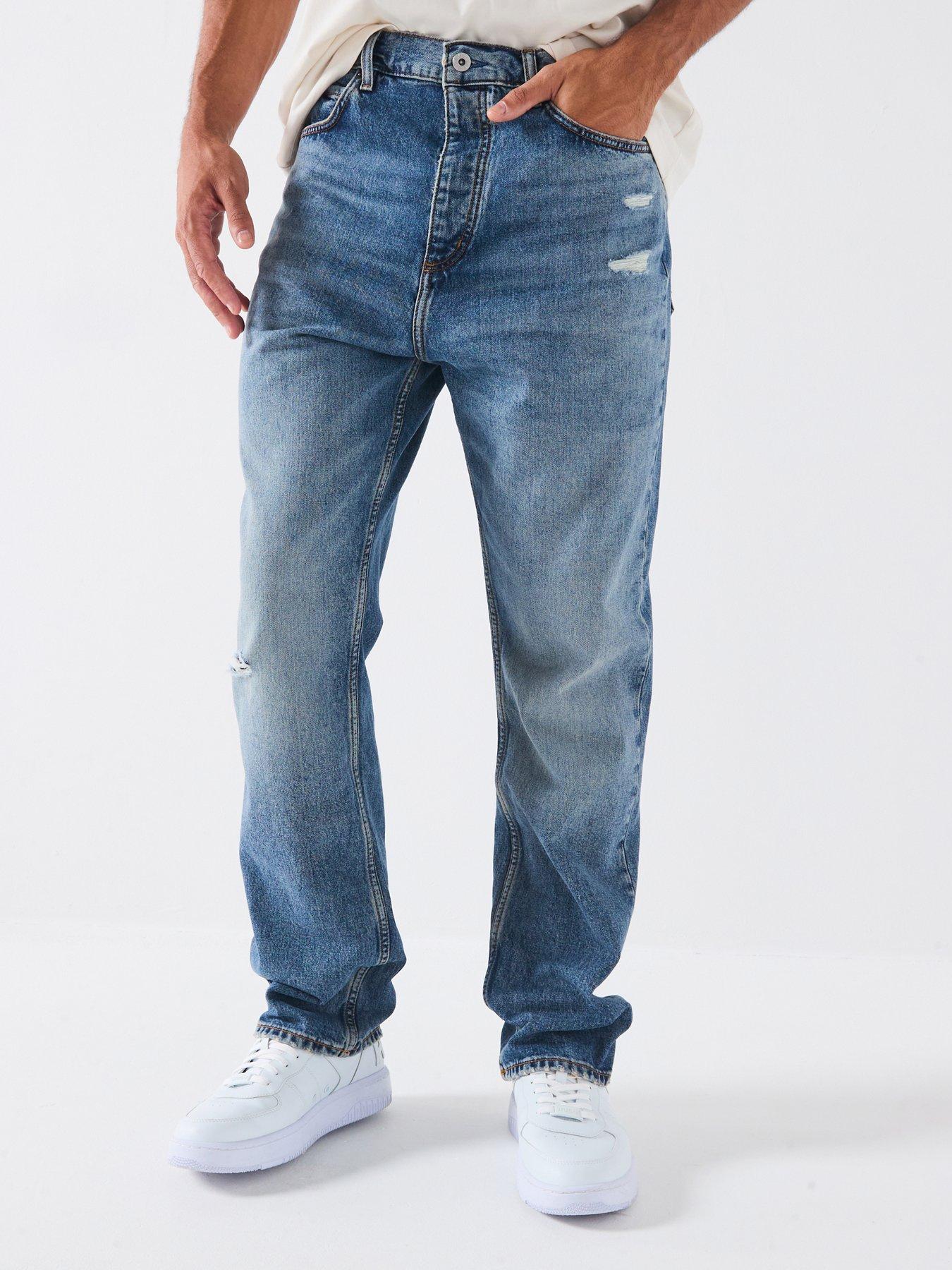 undefined Nate Baggy Fit Jeans - Blue