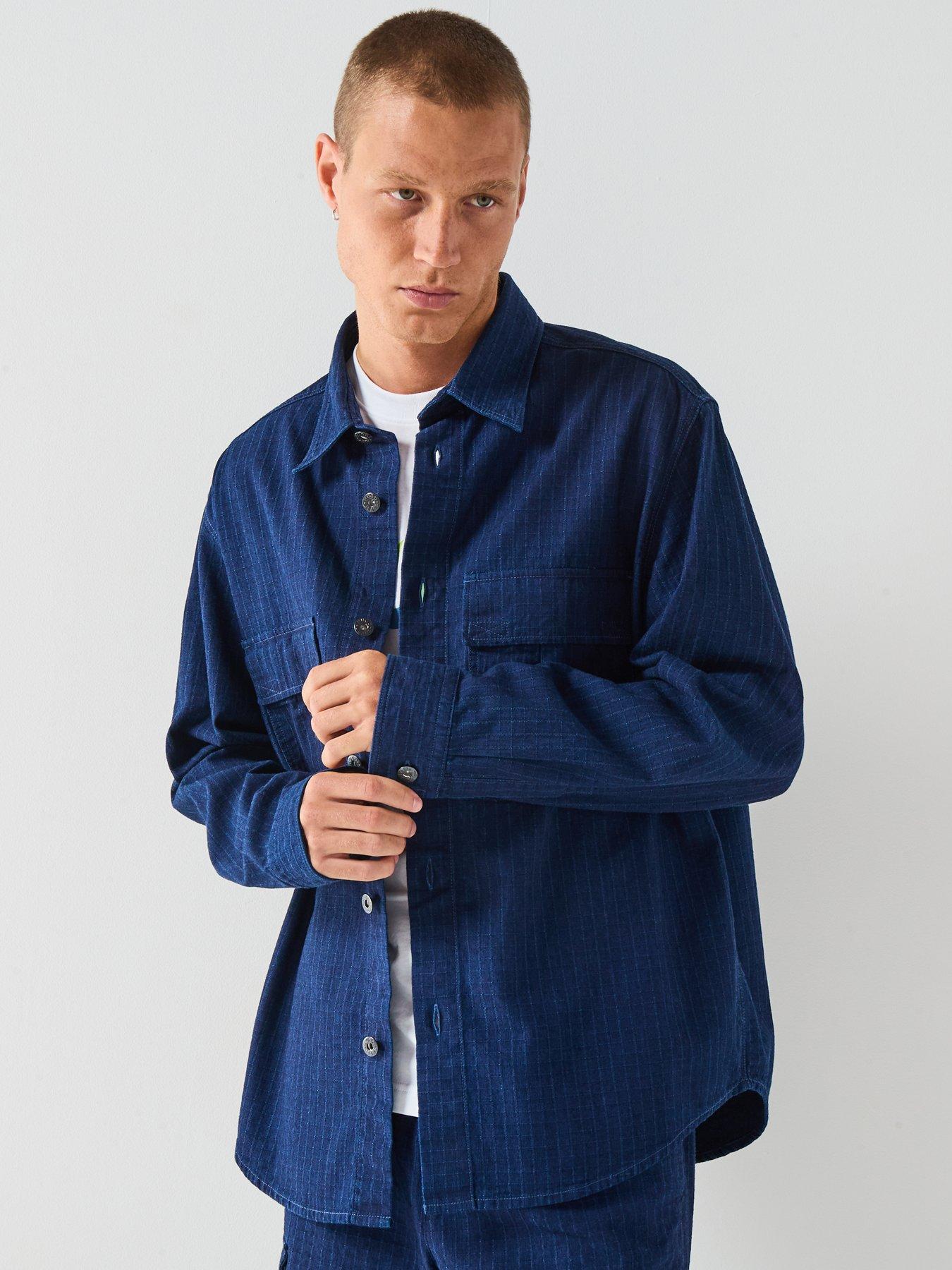 undefined Ebargo Oversized Fit Shirt - Blue