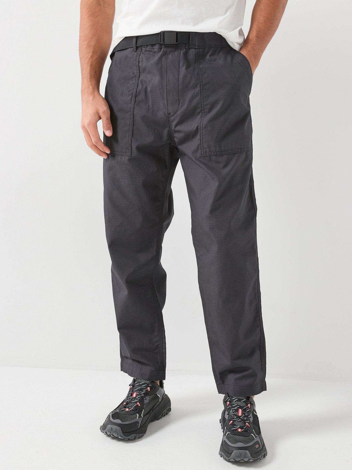 HUGO: Geiko254 Tapered Fit Trousers - Black