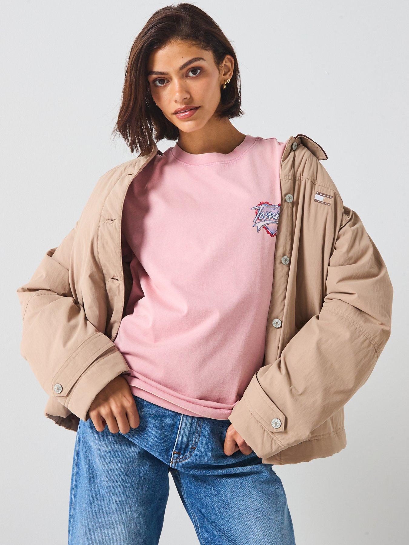 Tommy Jeans Cord Collar Chore Jacket - White