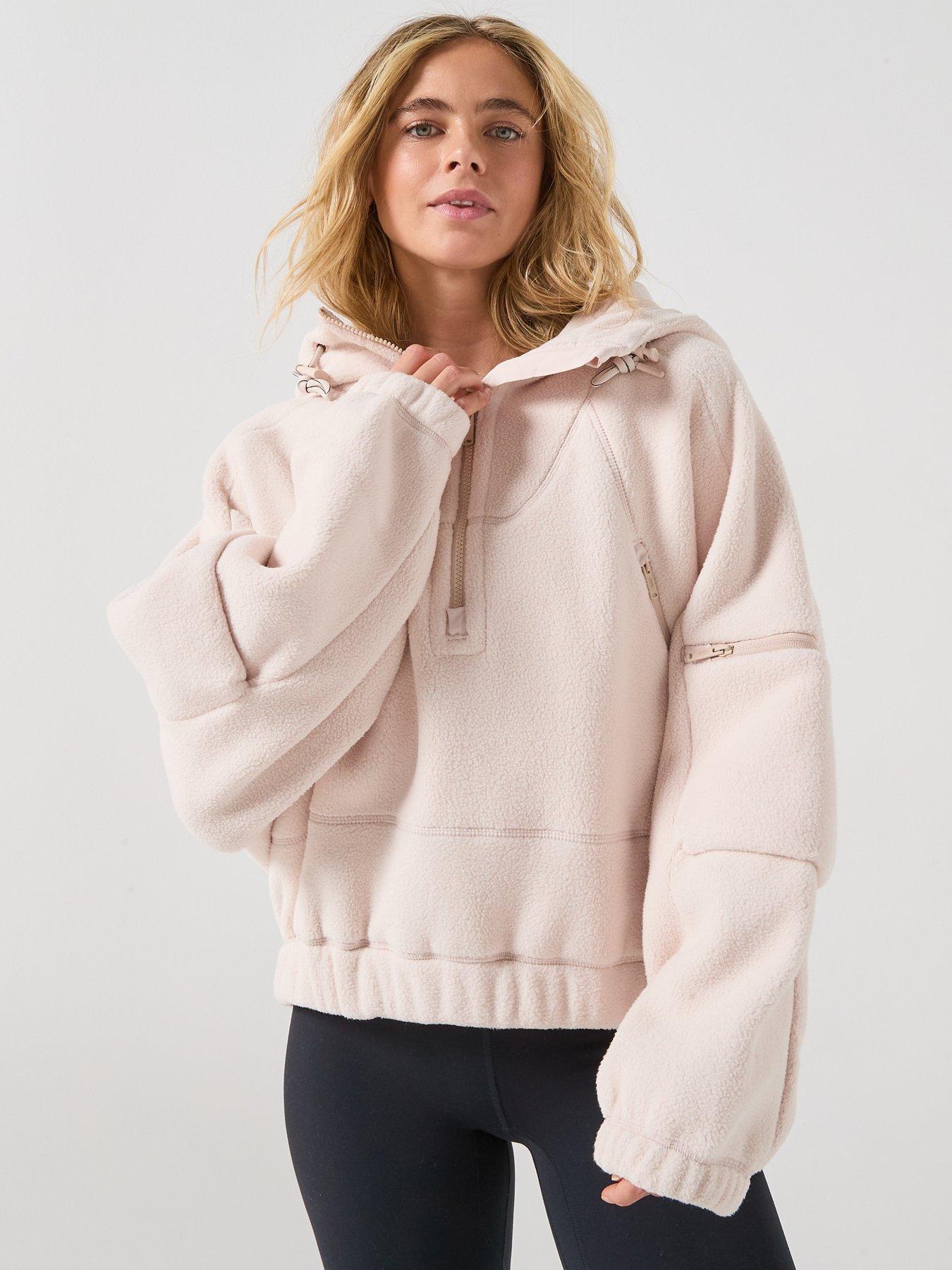 FP Movement: Womens Training Wild And Free Fleece Pull - Beige