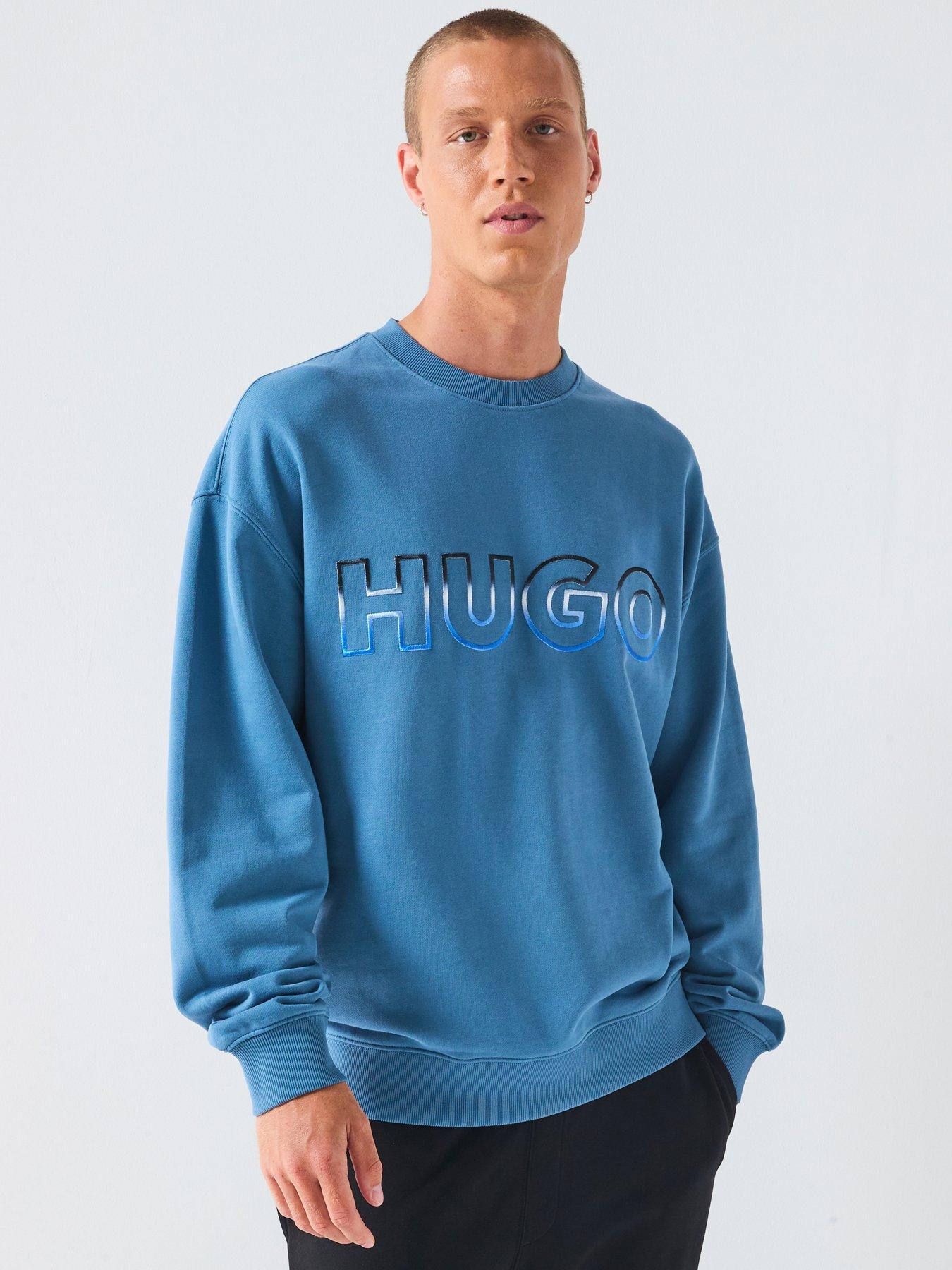 undefined Hugo Nogocrew Regular Fit Crew Sweat - Blue