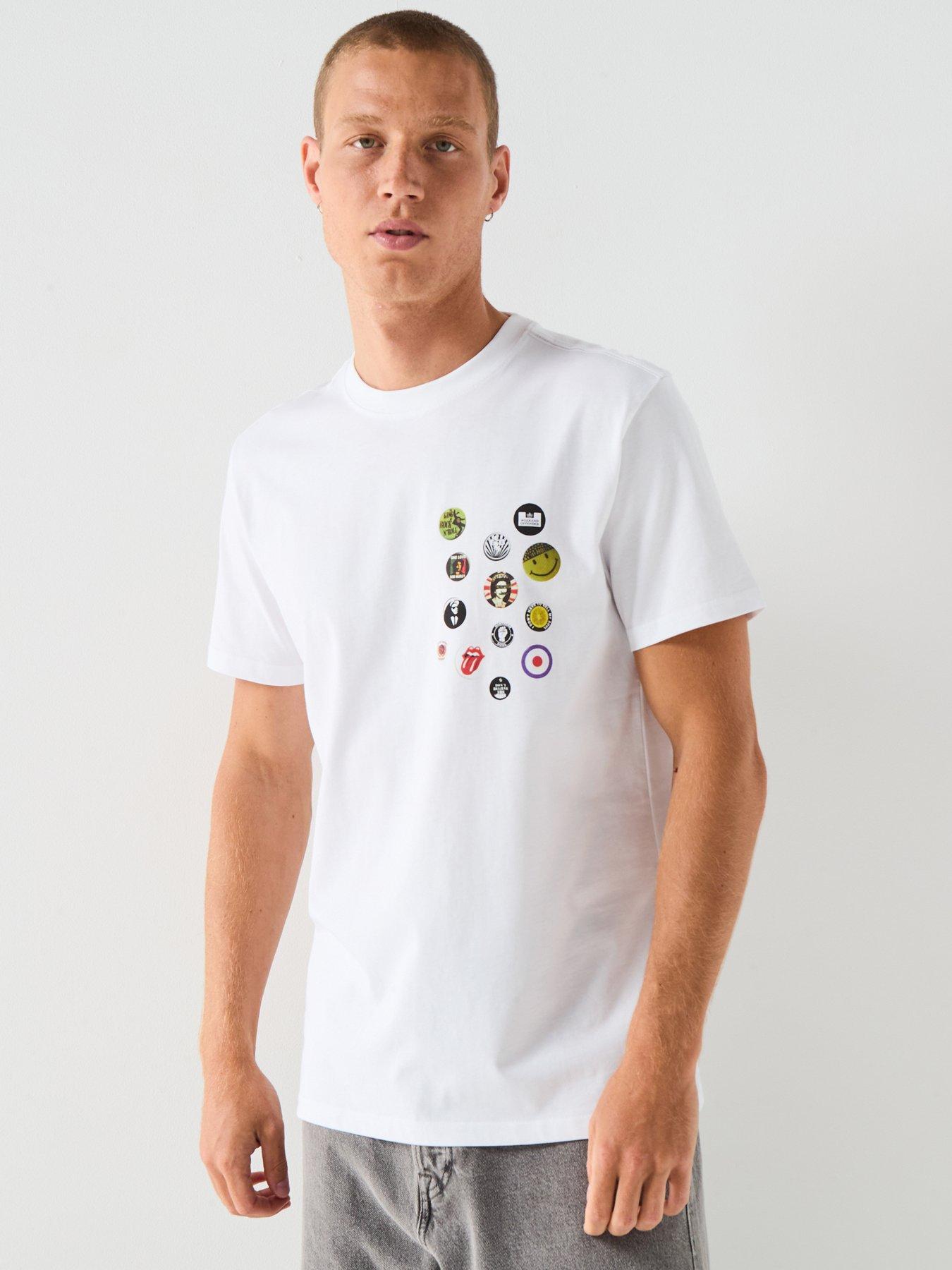 Weekend Offender Exclusive Badge Print T-Shirt - White