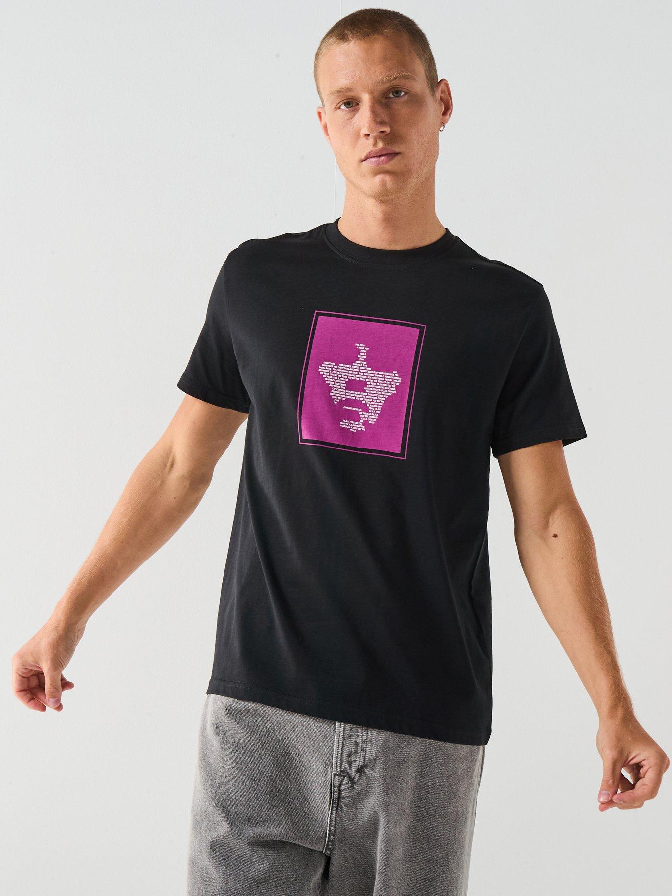 undefined Exclusive Fear Print T-Shirt - Black