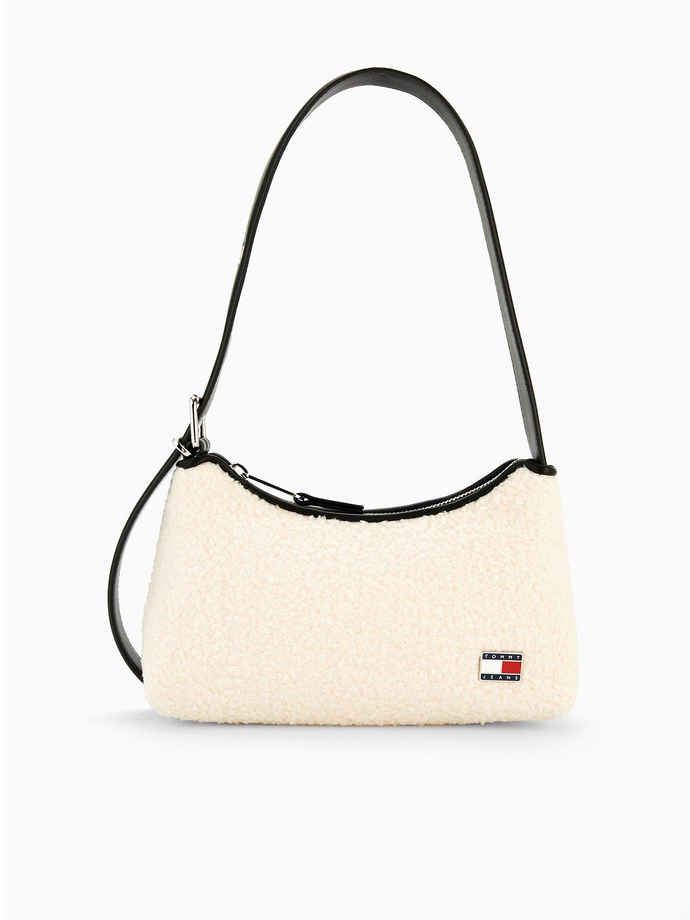 Tommy Jeans Cool Sherpa Shoulder Bag - Beige