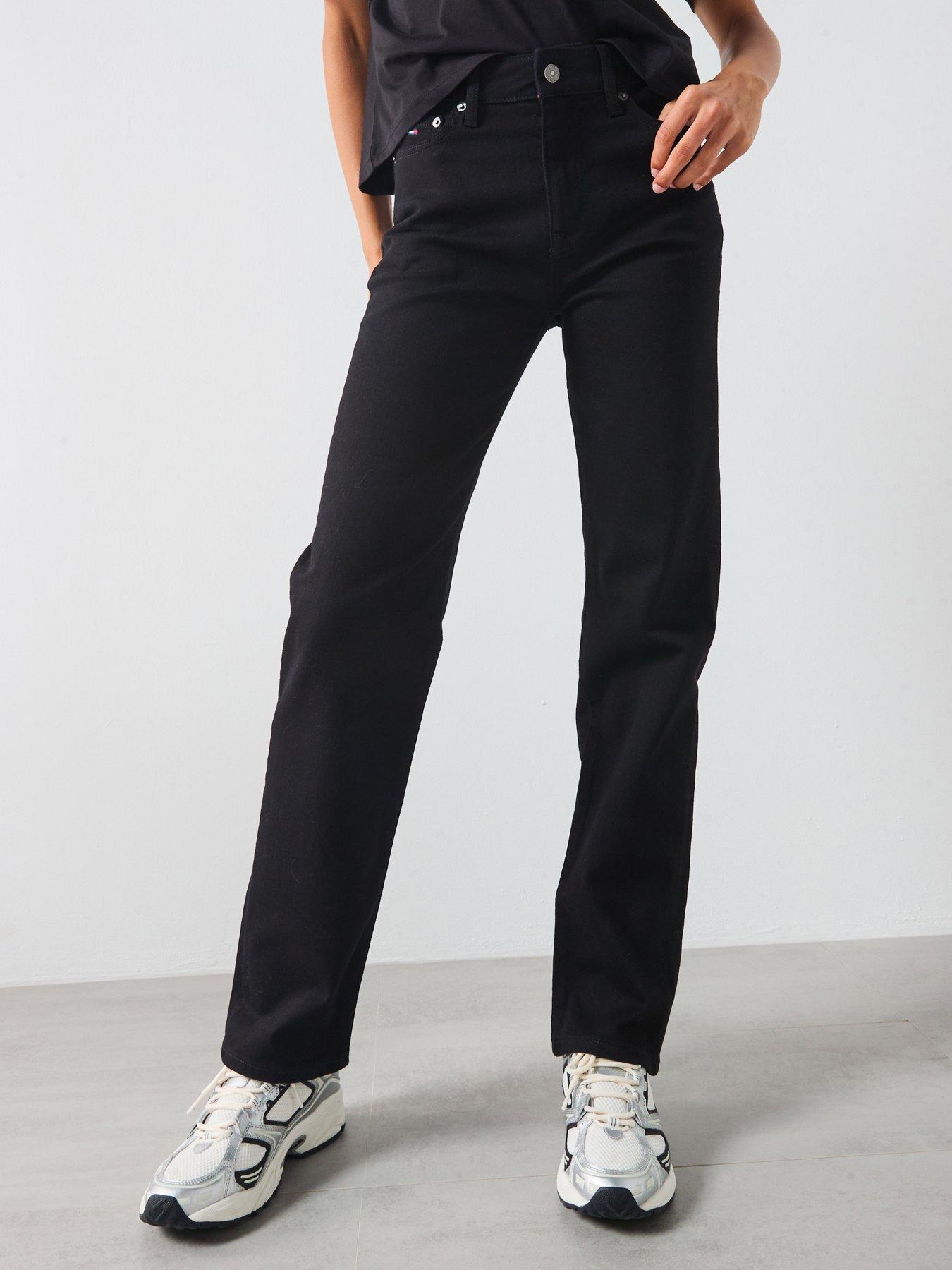 Tommy Jeans Slim Straight Leg Jean - Black