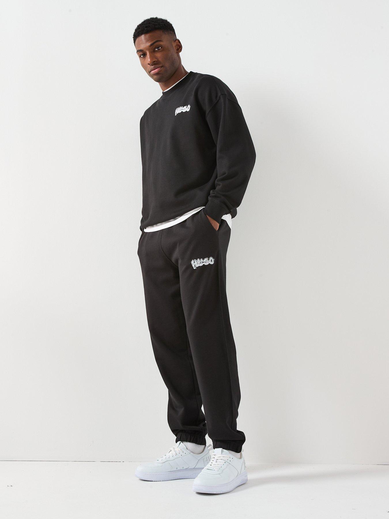Image 3 of 5 of HUGO Nyrotro Loose Fit Sweat Joggers - Black