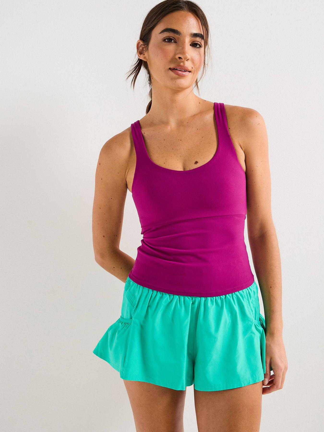 undefined Womens Training Never Better Long Tank - Pink