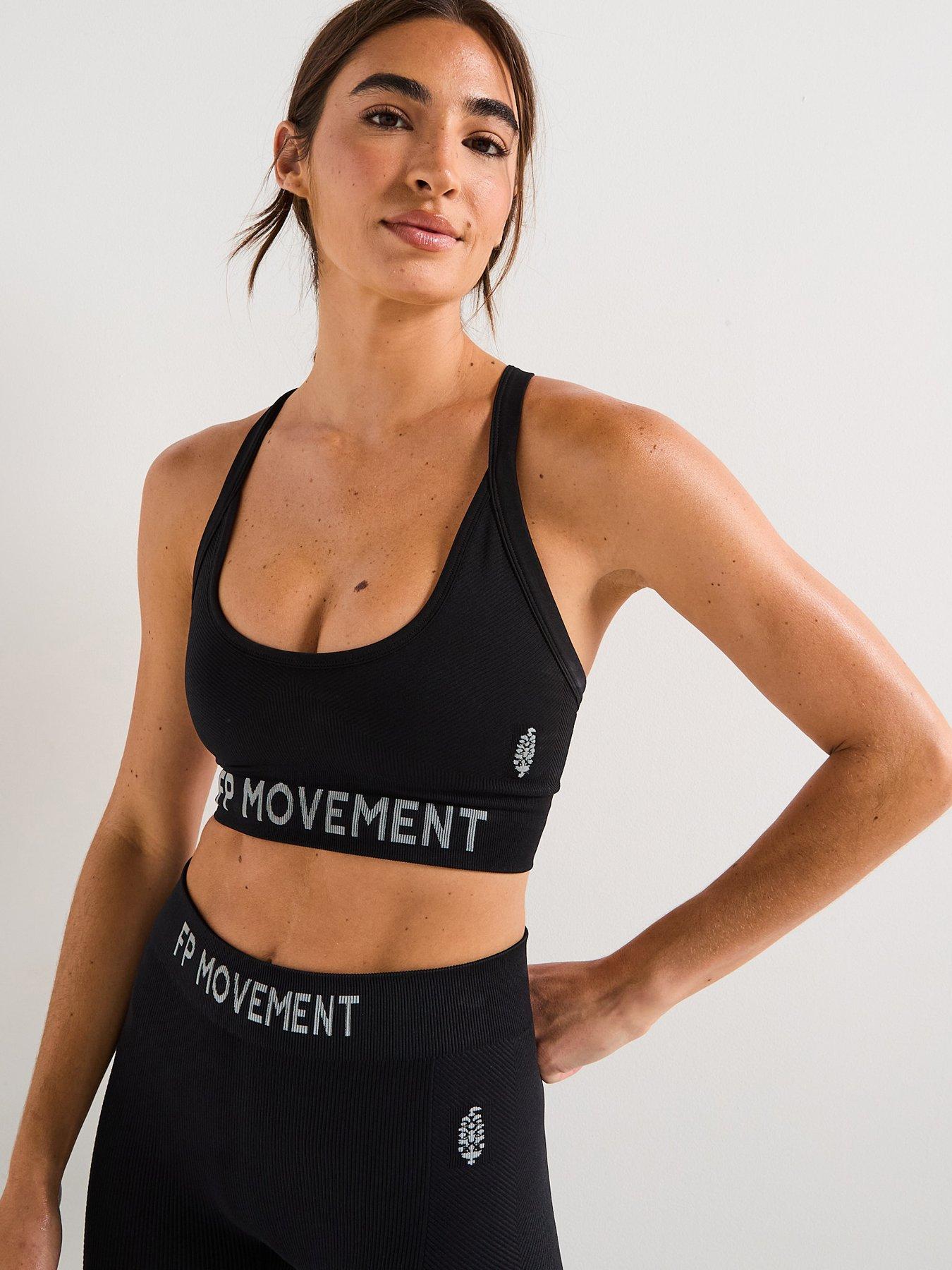 undefined Womens Training Long Haul Logo Bra - Black