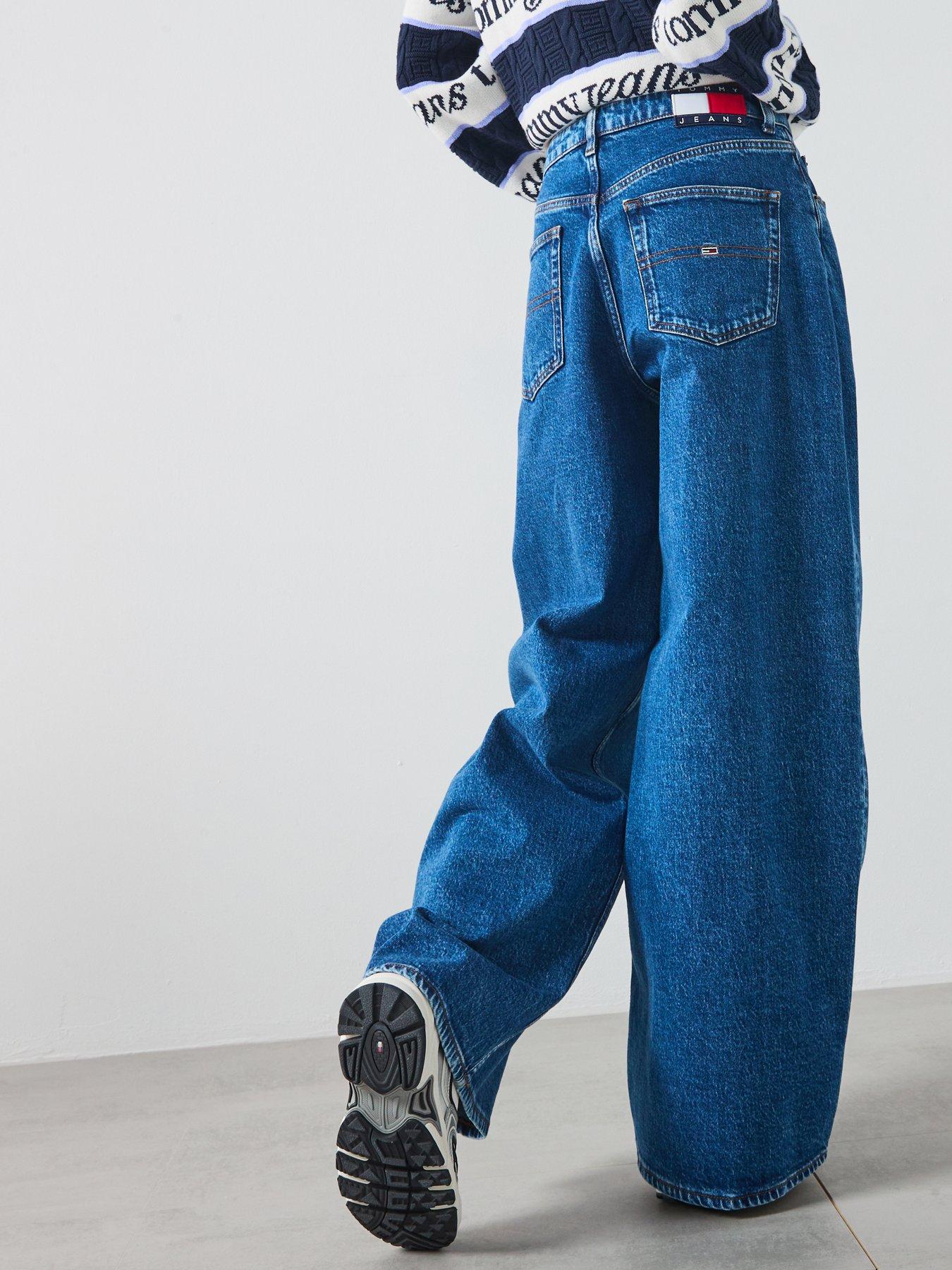 Image 2 of 6 of Tommy Jeans Loose Wide Leg Jeans - Blue