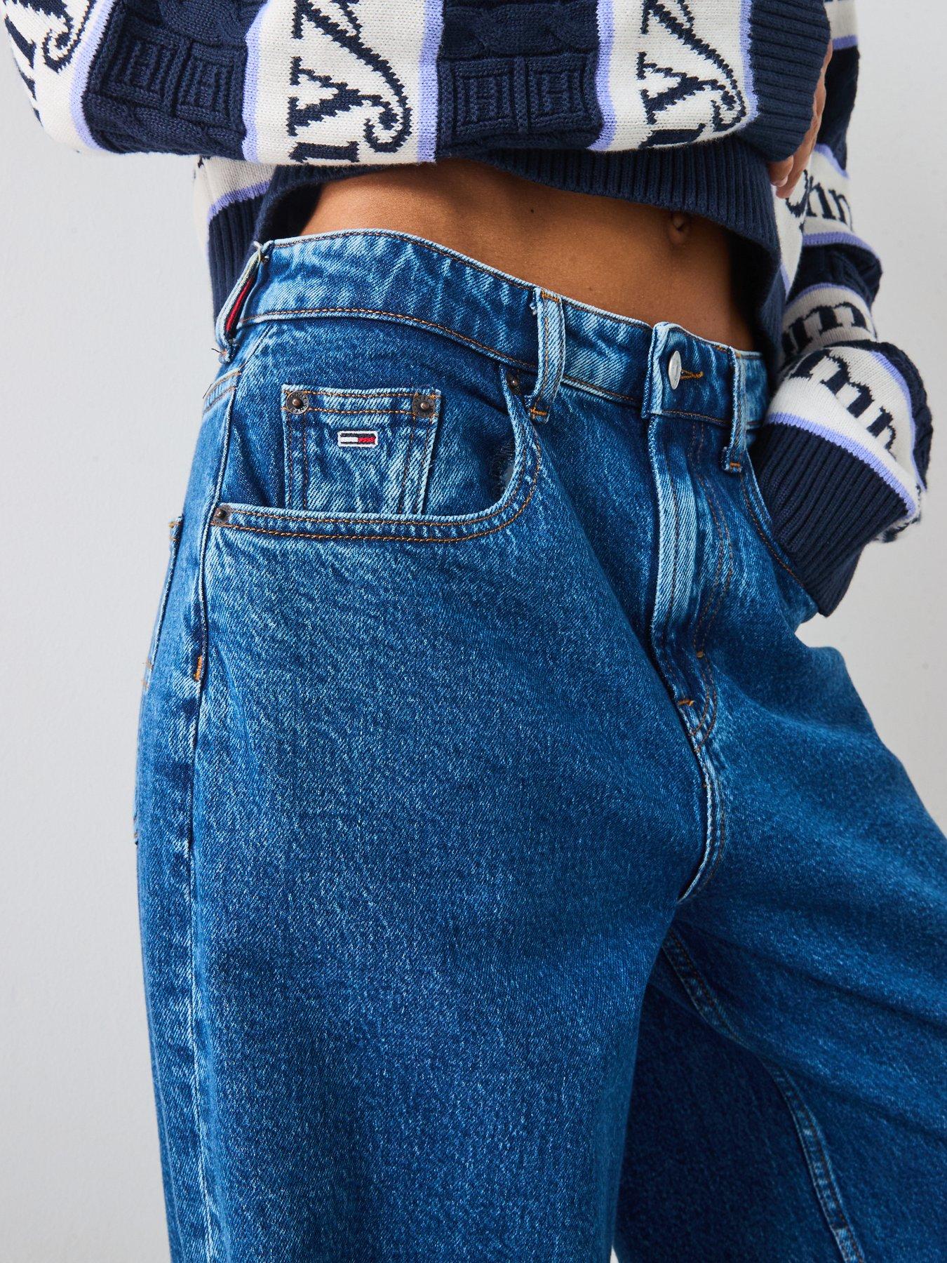 Image 4 of 6 of Tommy Jeans Loose Wide Leg Jeans - Blue