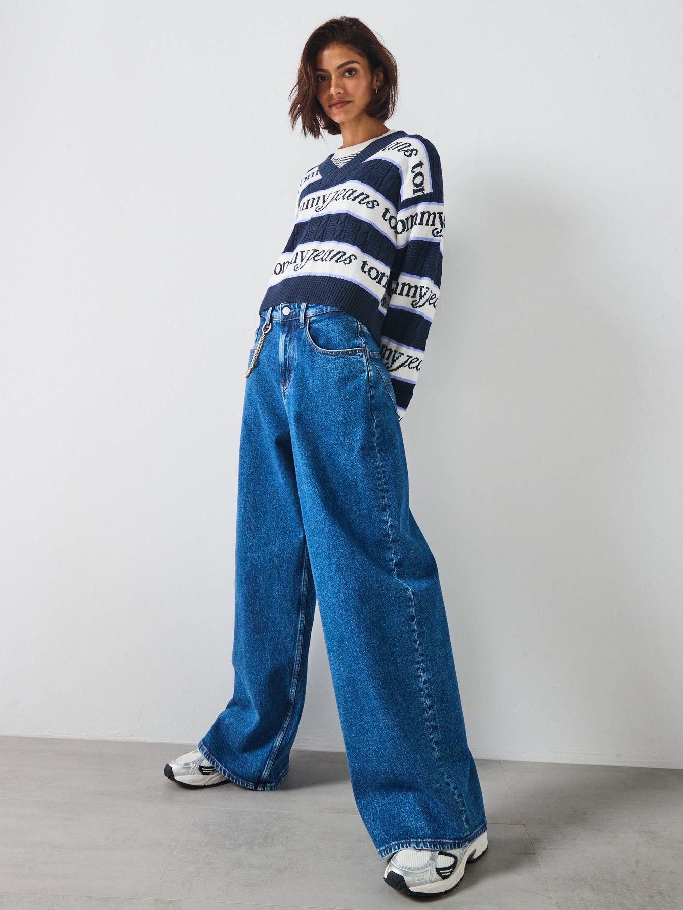 Image 6 of 6 of Tommy Jeans Loose Wide Leg Jeans - Blue