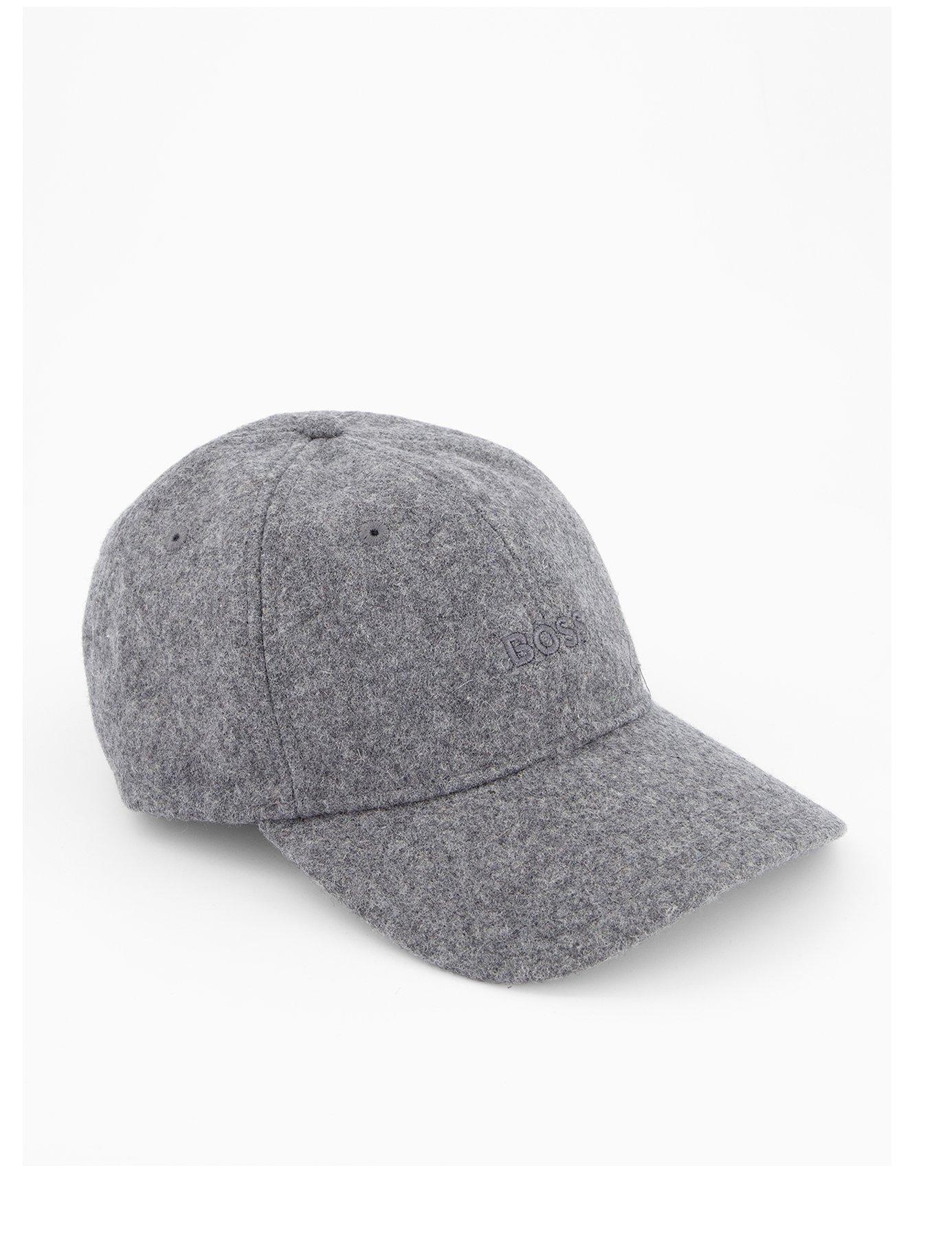 Image 1 of 4 of BOSS Derrel Tonal Logo Wool Baseball Cap - Grey - One Colour