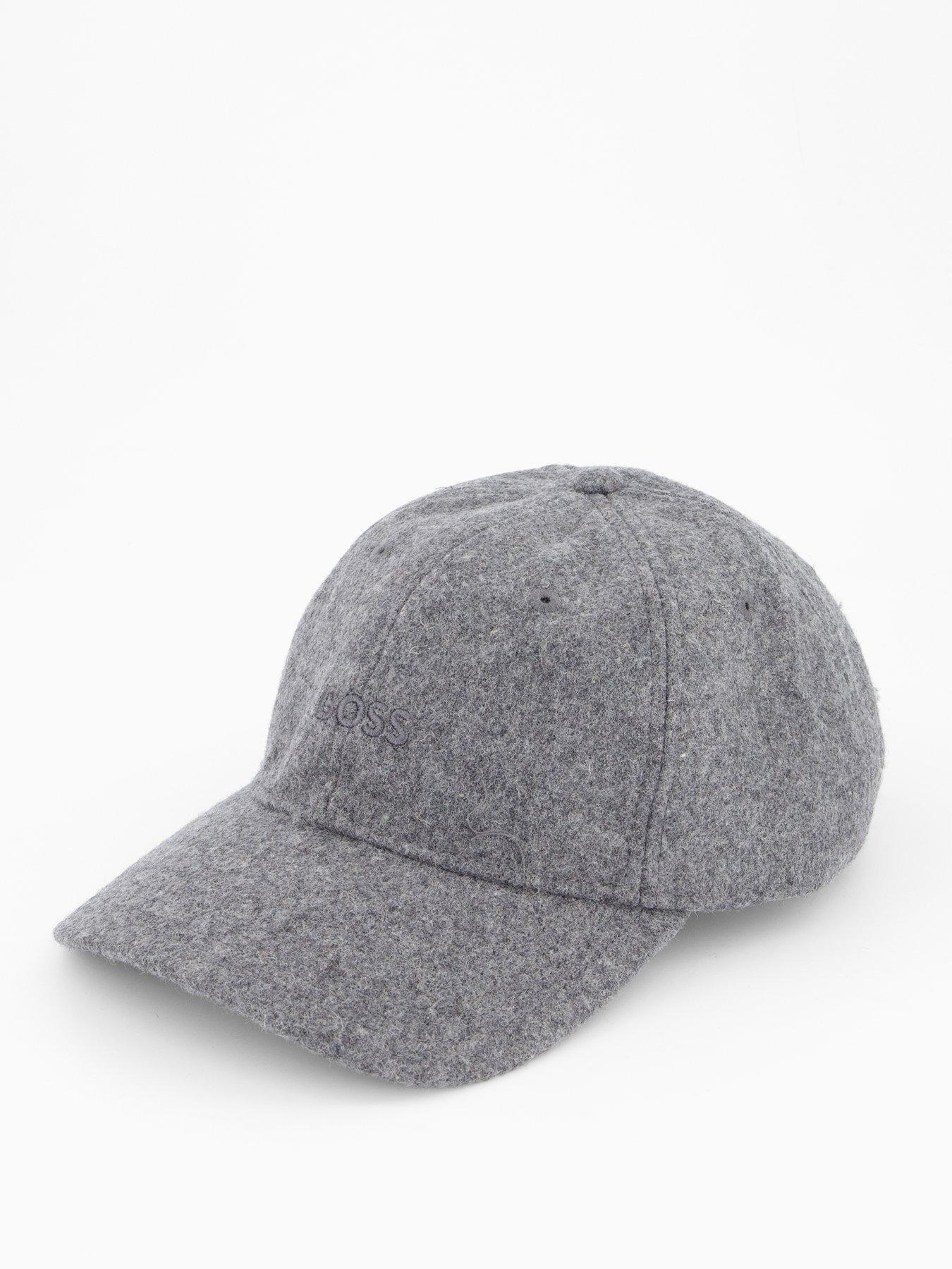 Image 2 of 4 of BOSS Derrel Tonal Logo Wool Baseball Cap - Grey - One Colour