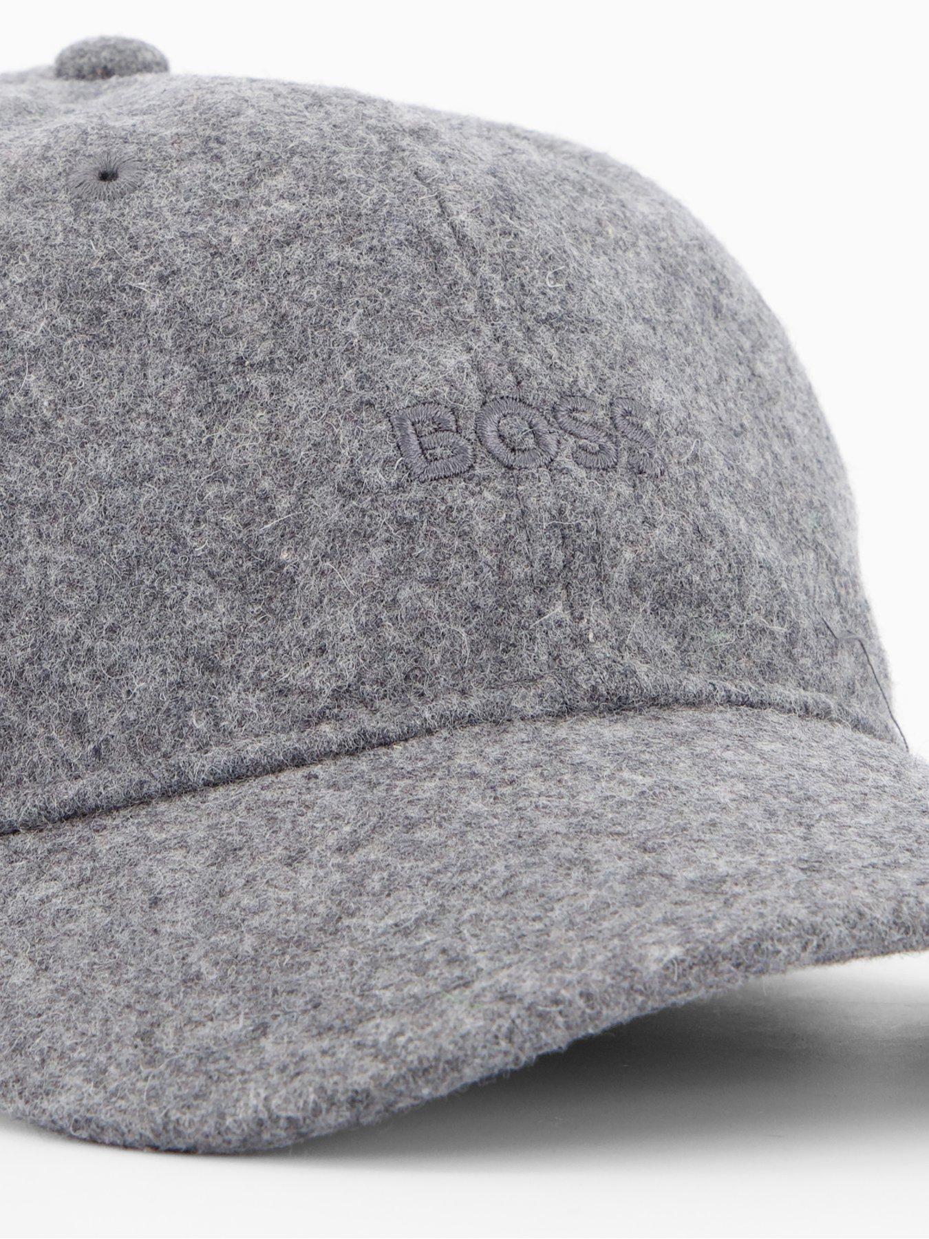 Image 3 of 4 of BOSS Derrel Tonal Logo Wool Baseball Cap - Grey - One Colour