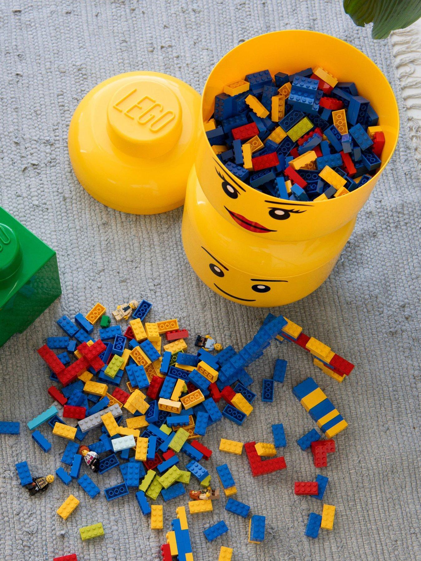 Image 2 of 6 of LEGO Set Of 2 Storage Heads Small And Large - Boy
