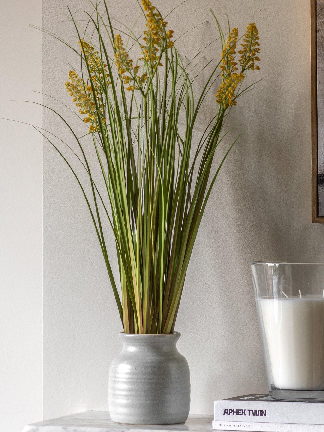undefined Potted Grass With Yellow Wildflower