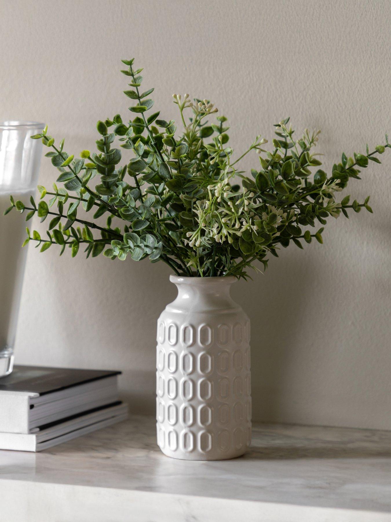 undefined Retro Vase With Eucalyptus