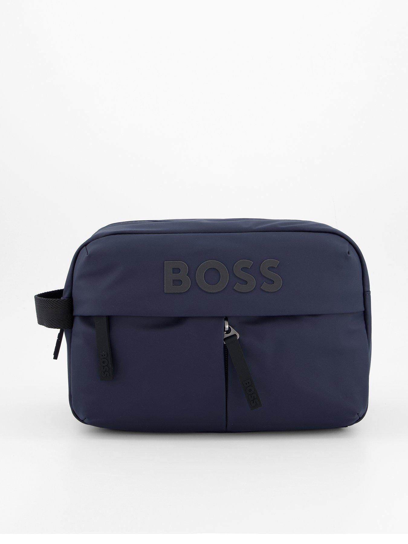 BOSS Stormy Nylon Washbag - Navy