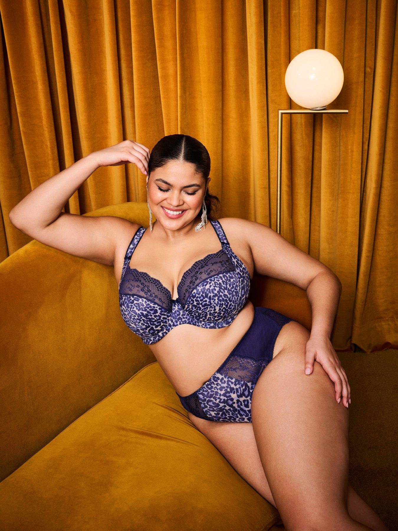 undefined Lucie Underwire Plunge Bra - Stretch-midnight