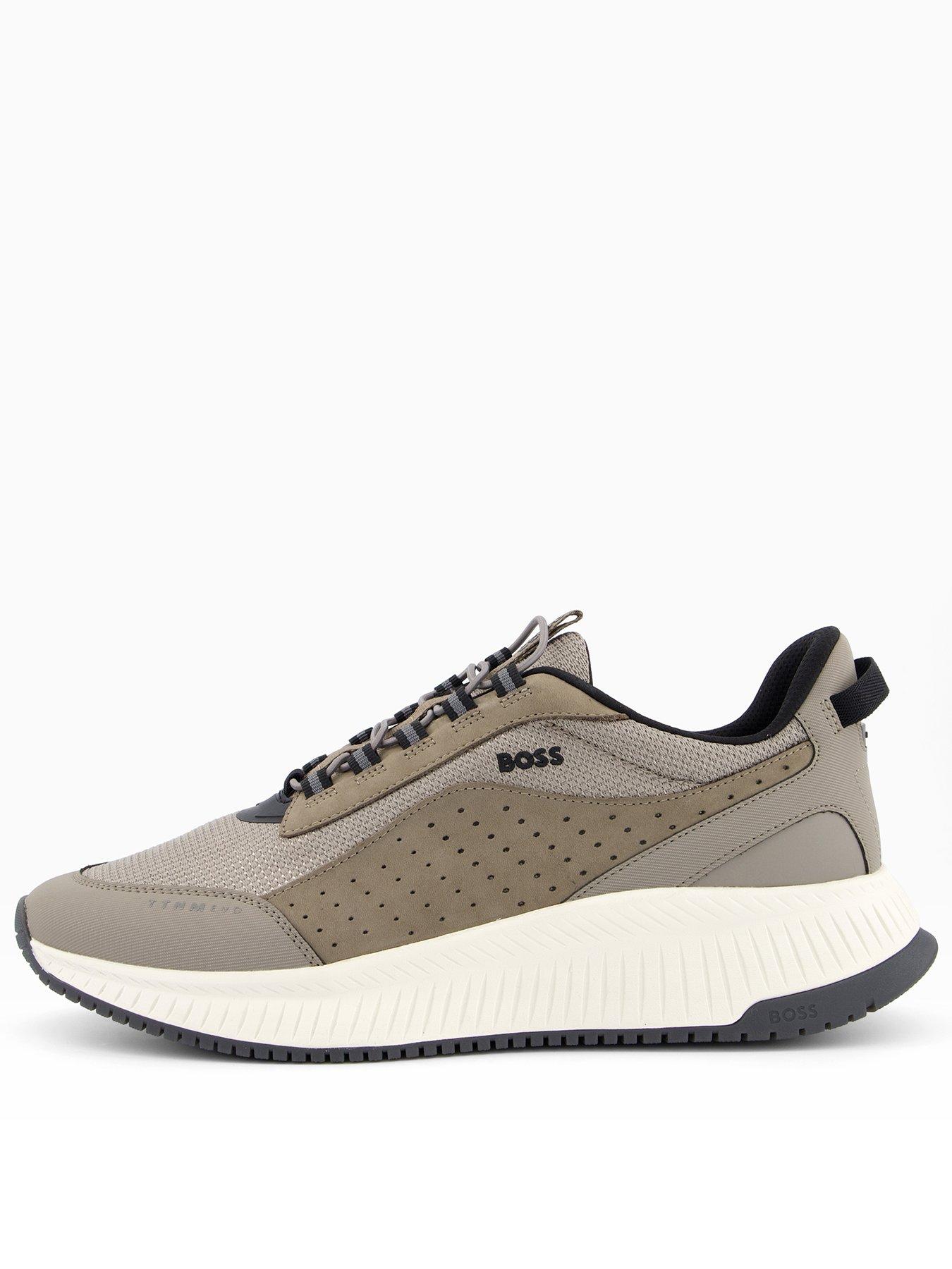 Image 1 of 7 of BOSS Ttnm Evo Knitted Pu/Mesh Runner - Dark Beige