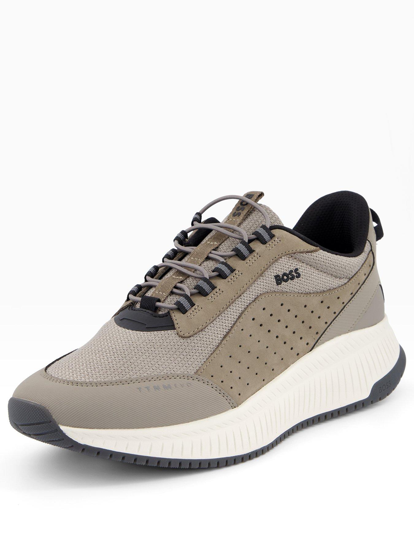 Image 2 of 7 of BOSS Ttnm Evo Knitted Pu/Mesh Runner - Dark Beige