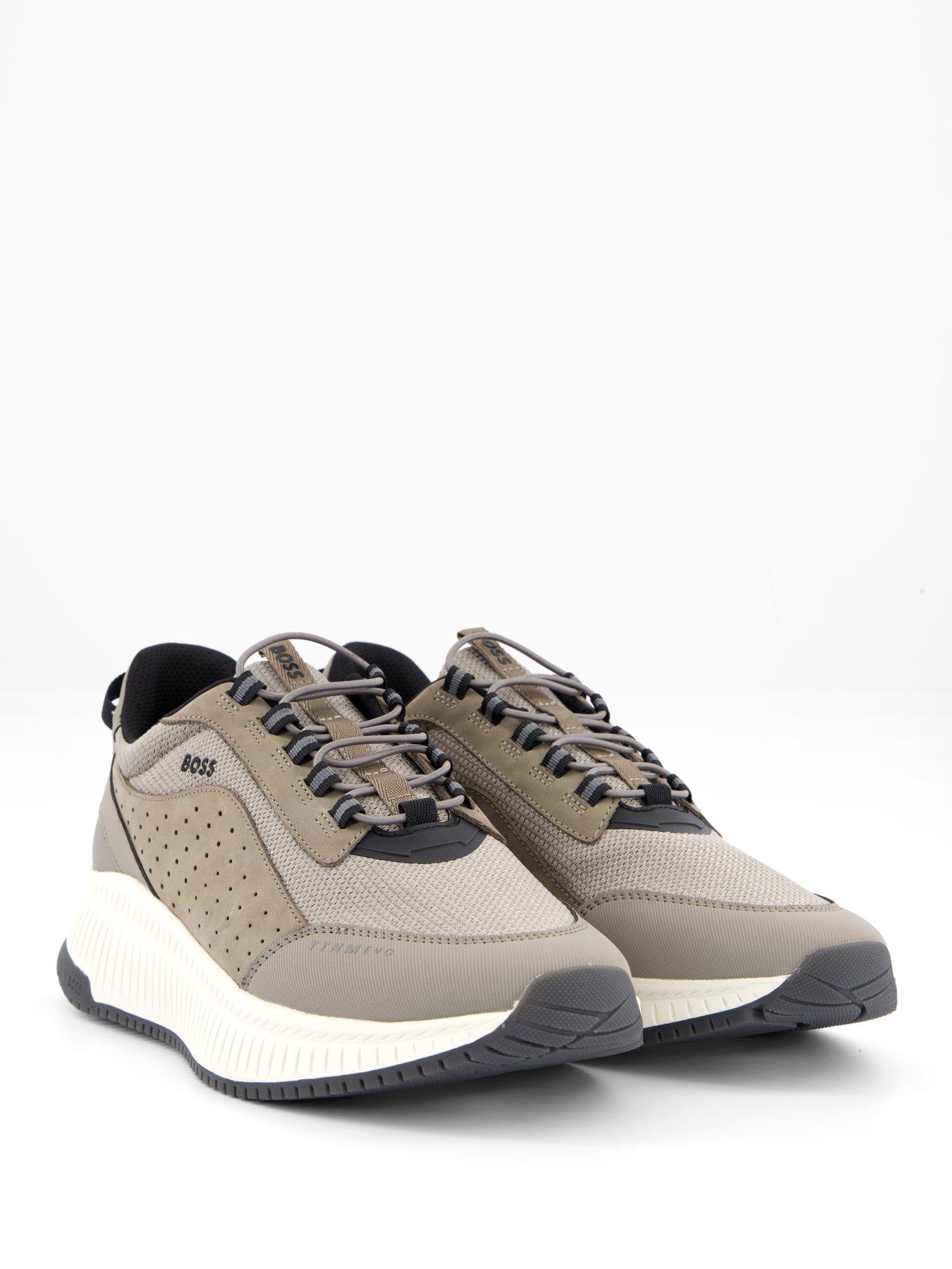 Image 6 of 7 of BOSS Ttnm Evo Knitted Pu/Mesh Runner - Dark Beige