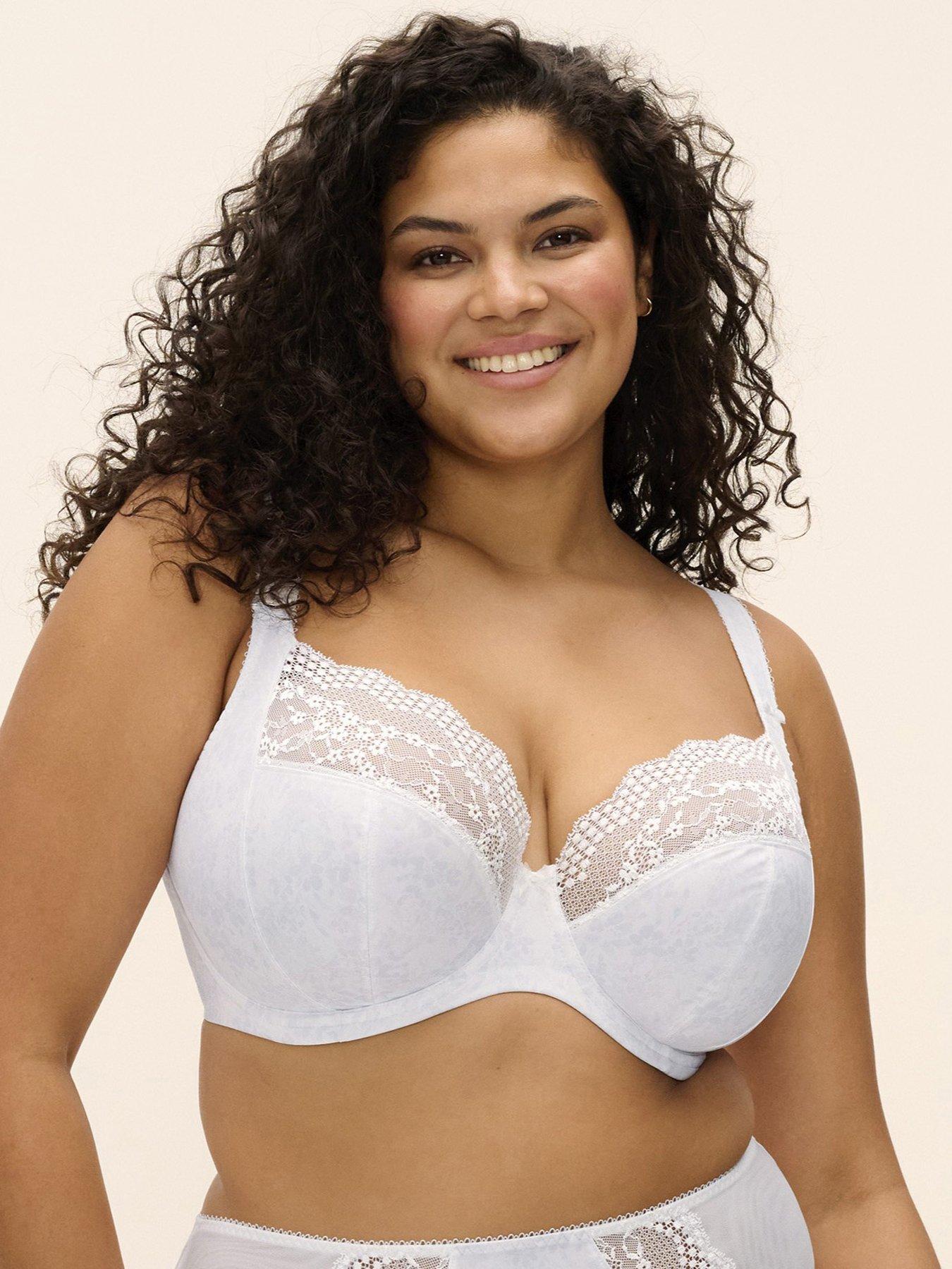 Elomi Lucie Underwire Stretch Plunge Bra - White