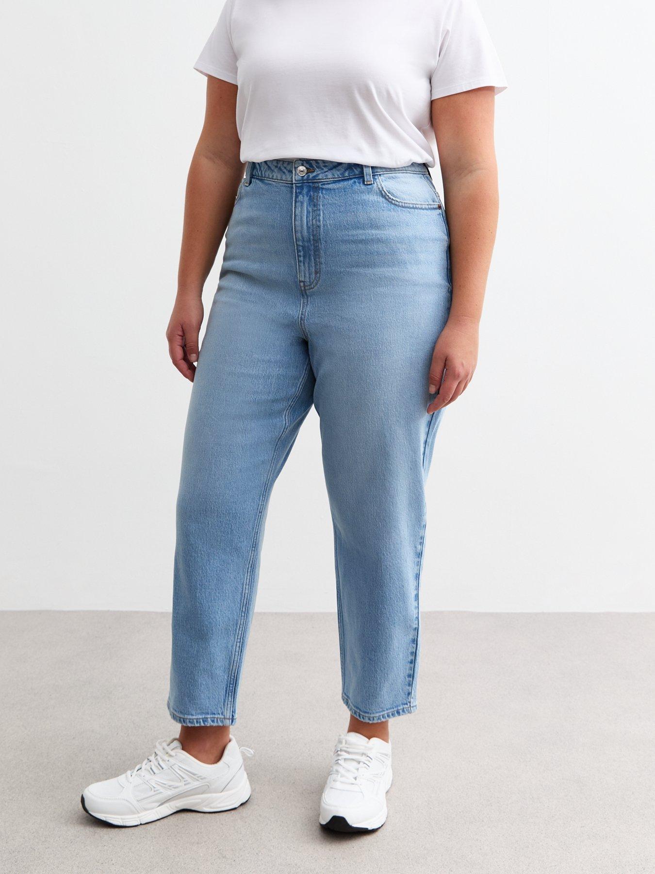 undefined Curves Light Blue High Waist Mom Jeans