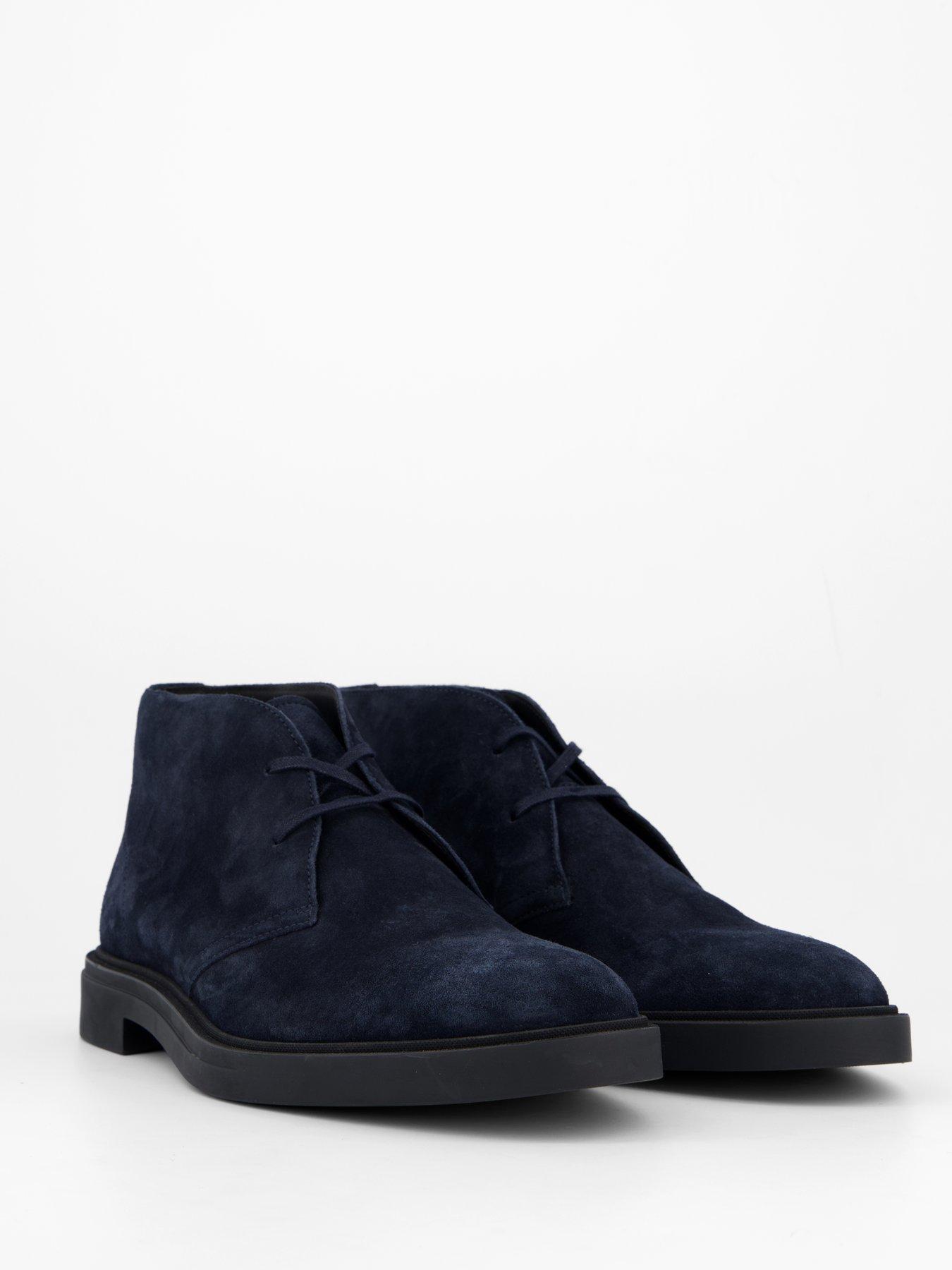Image 6 of 7 of BOSS Boss Calev Suede Lace Desert Boot - Navy