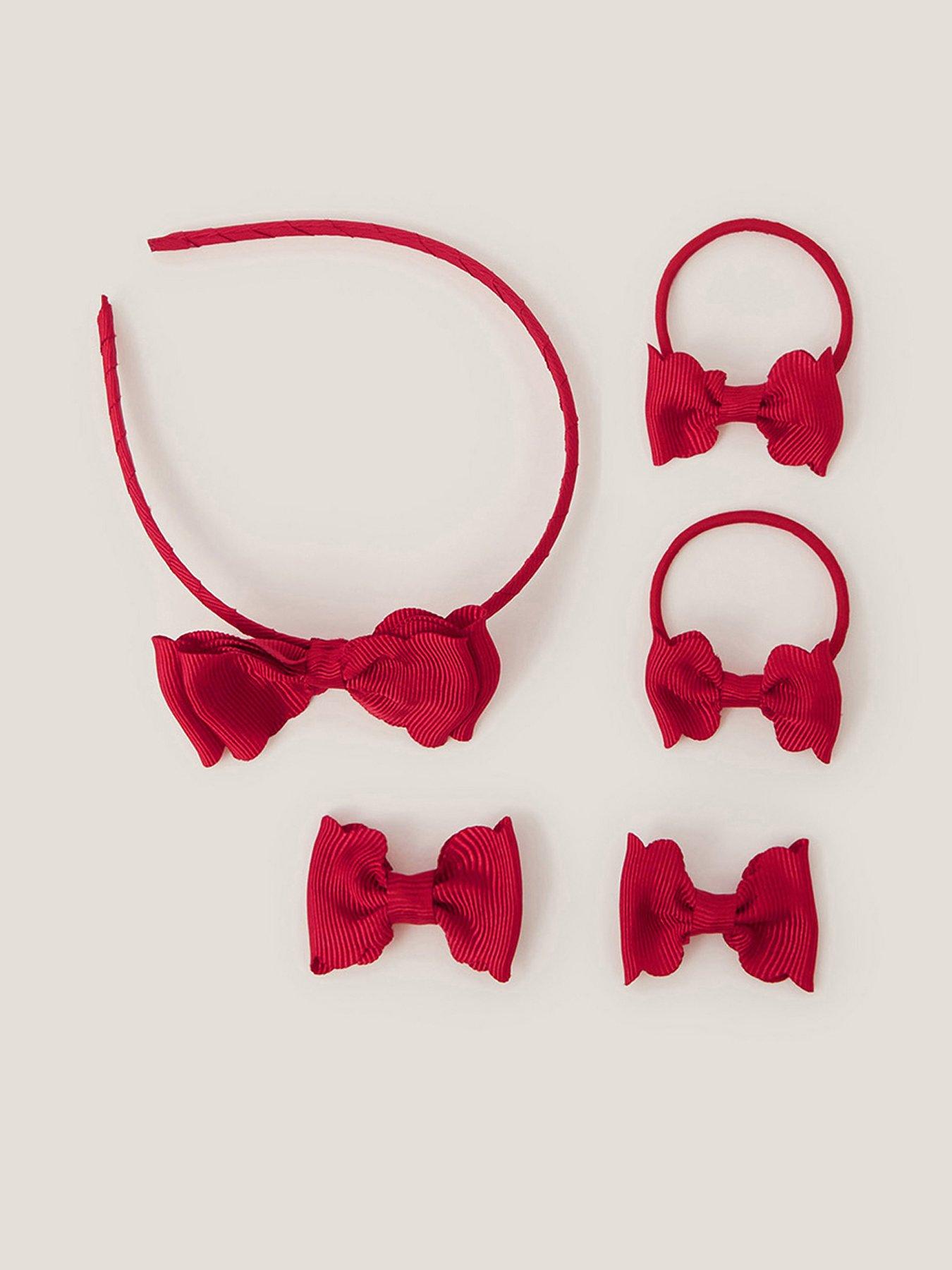 undefined Girls My School Hair Set - Red
