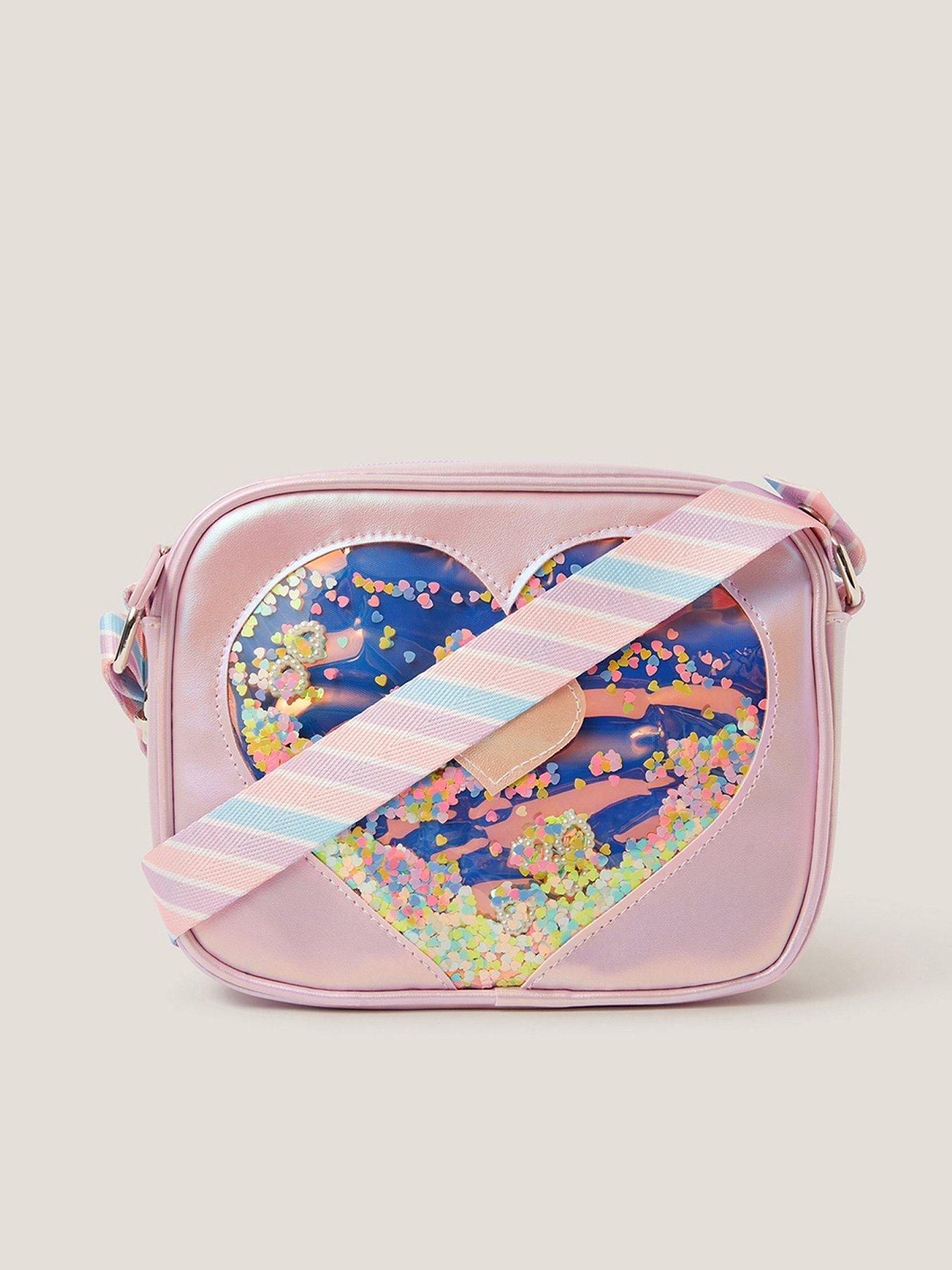 undefined Girls Heart Camera Bag - Light Purple