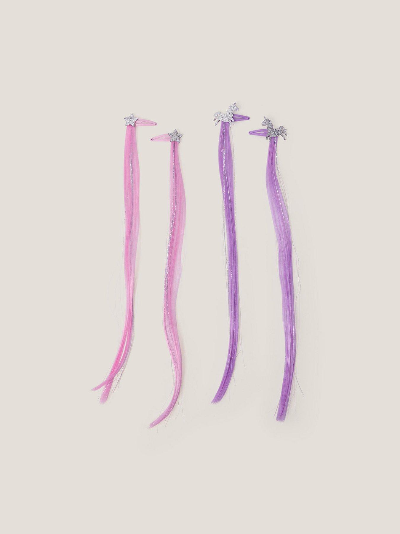 undefined Girls 4 X Unicorn Faux Hairclip - Multi