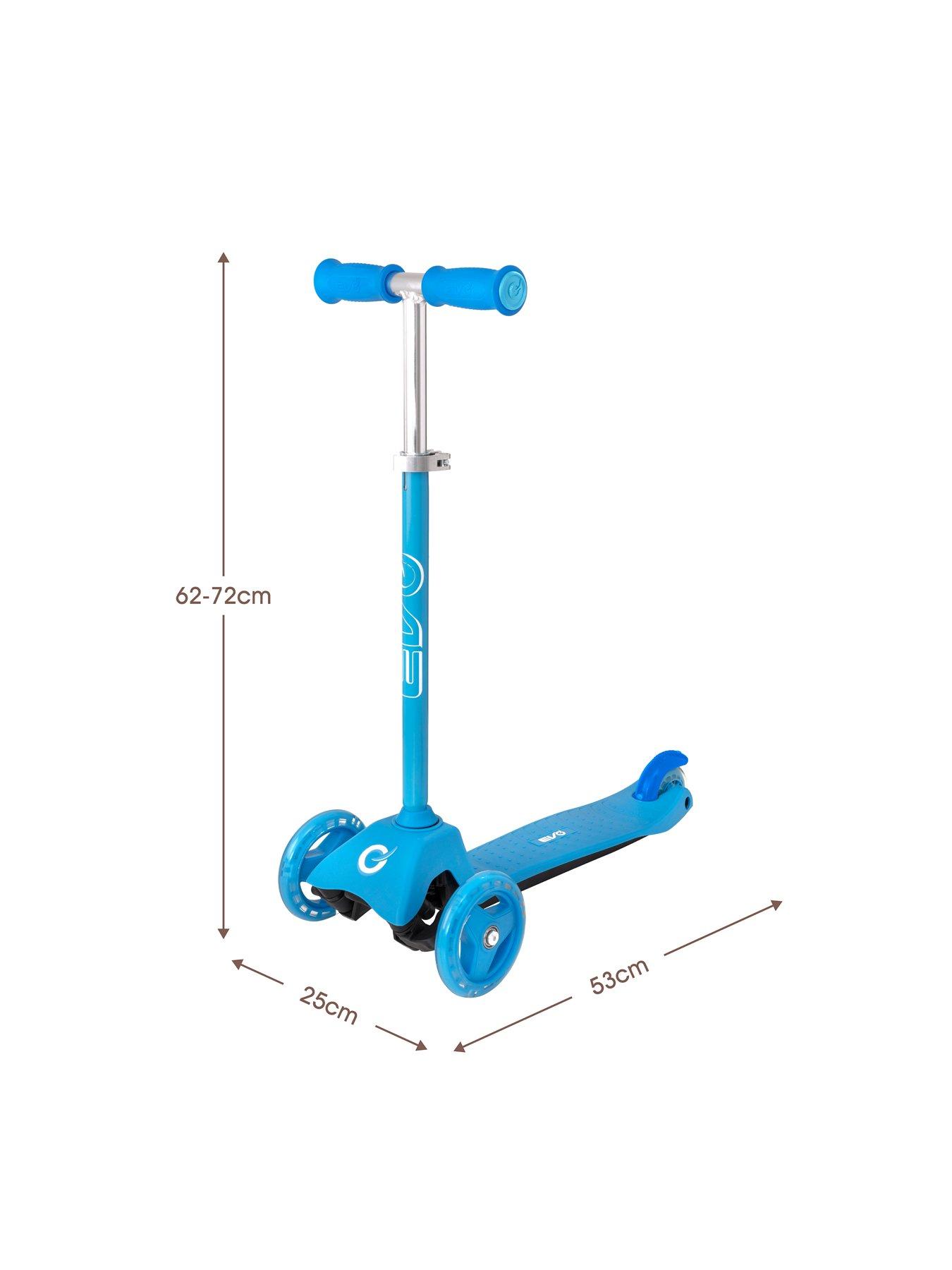 Image 4 of 6 of EVO Mini Cruiser Tri Scooter - Blue
