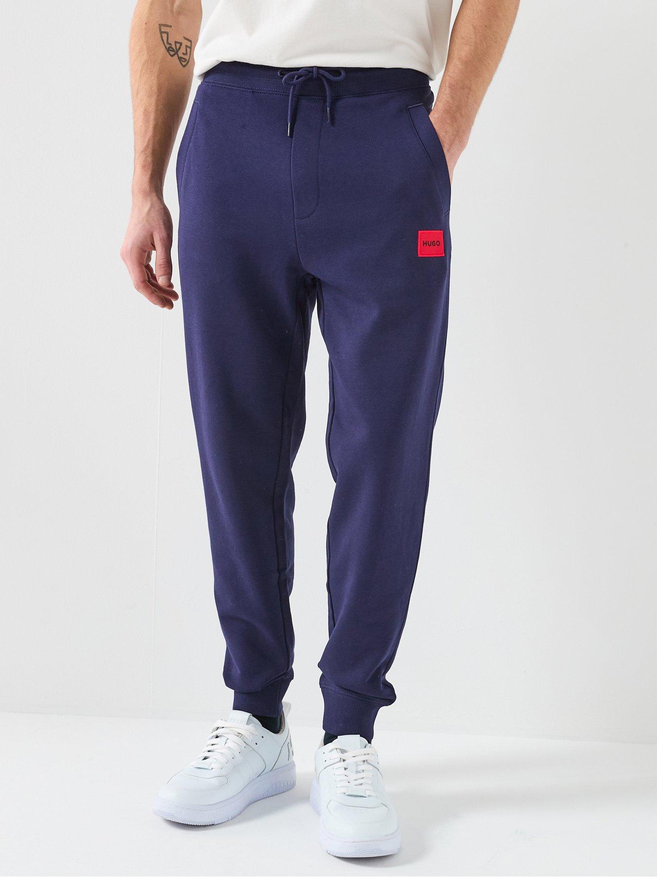 HUGO Doak 212 Regular Fit Cotton Terry Sweat Joggers - Navy