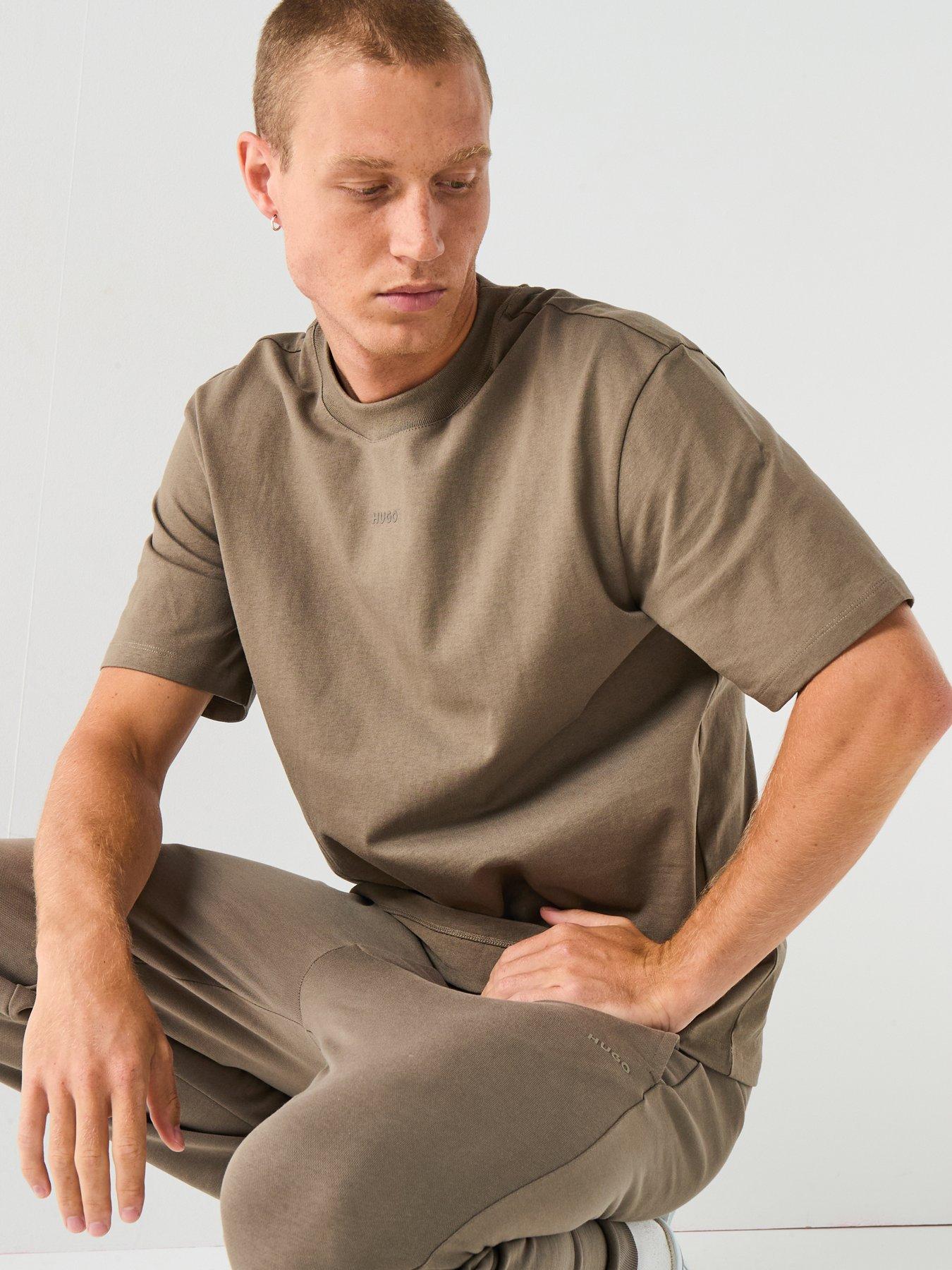 Image 5 of 6 of HUGO Dapolino Relaxed Fit T-Shirt - Grey