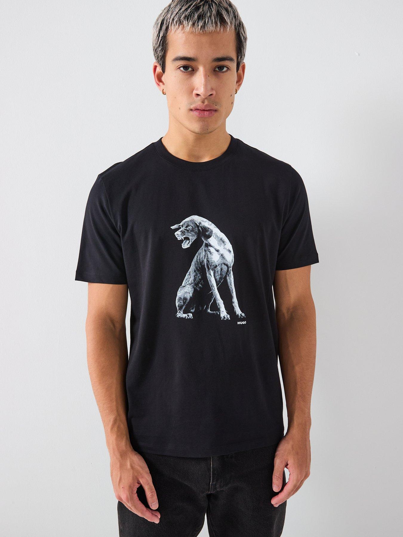 Image 5 of 6 of HUGO Didug Regular Fit T-Shirt - Black