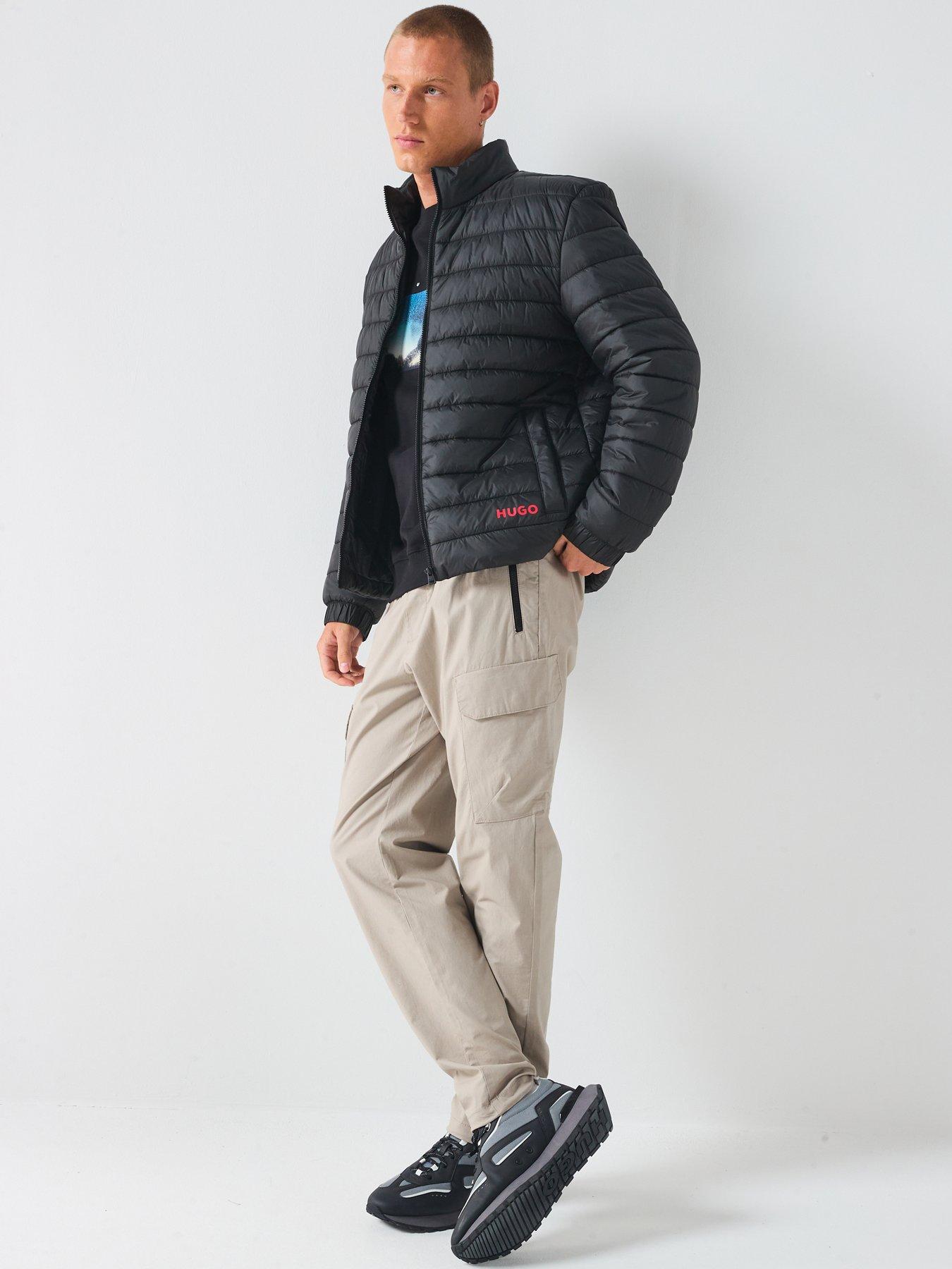 Piumino Uomo HUGO Brenti2521 - Nero, Leggero Con Tasche E Polsini Elasticizzati - 2