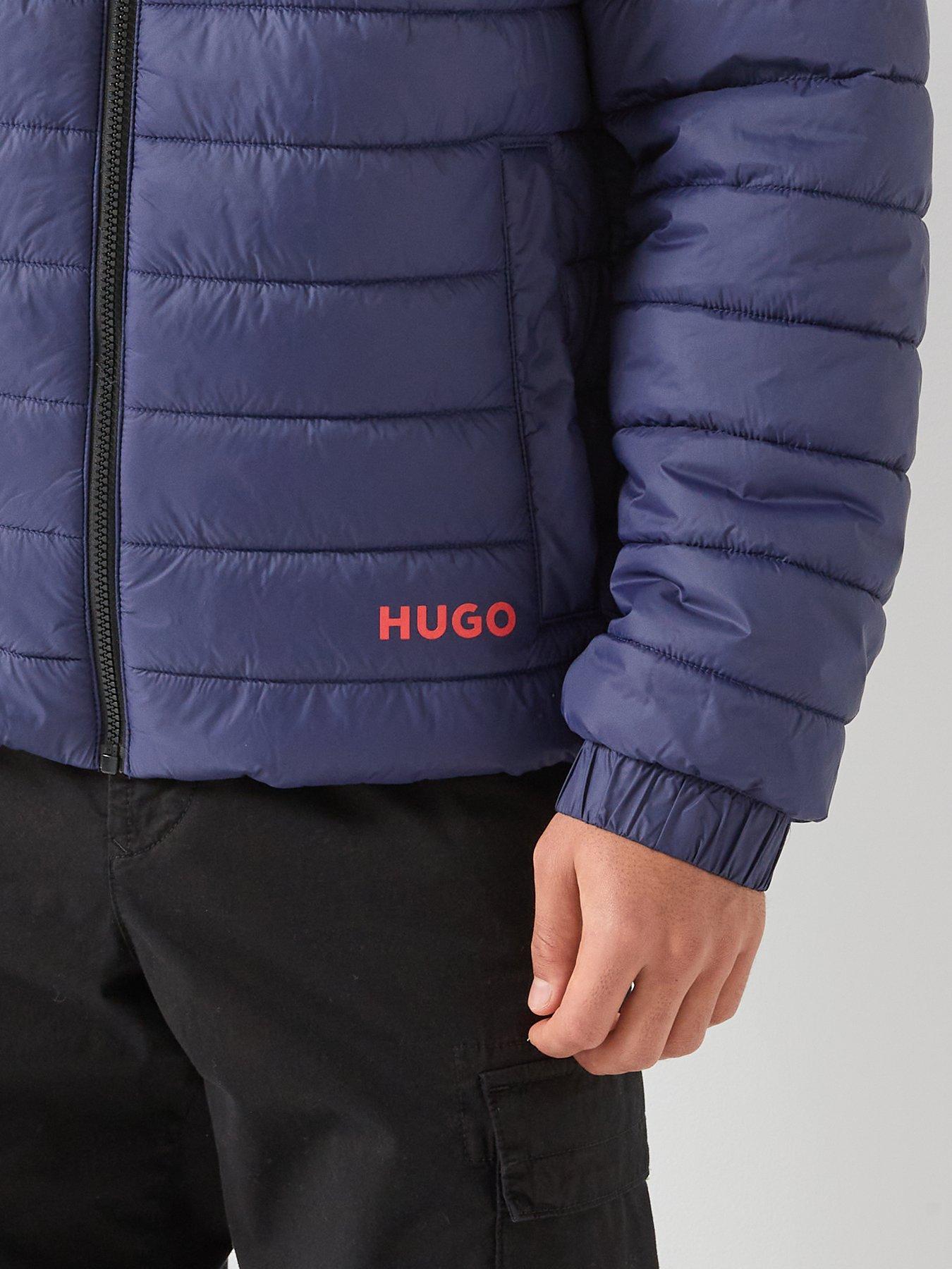 Image 4 of 5 of HUGO Brenti2521 Regular Fit Padded Jacket - Navy