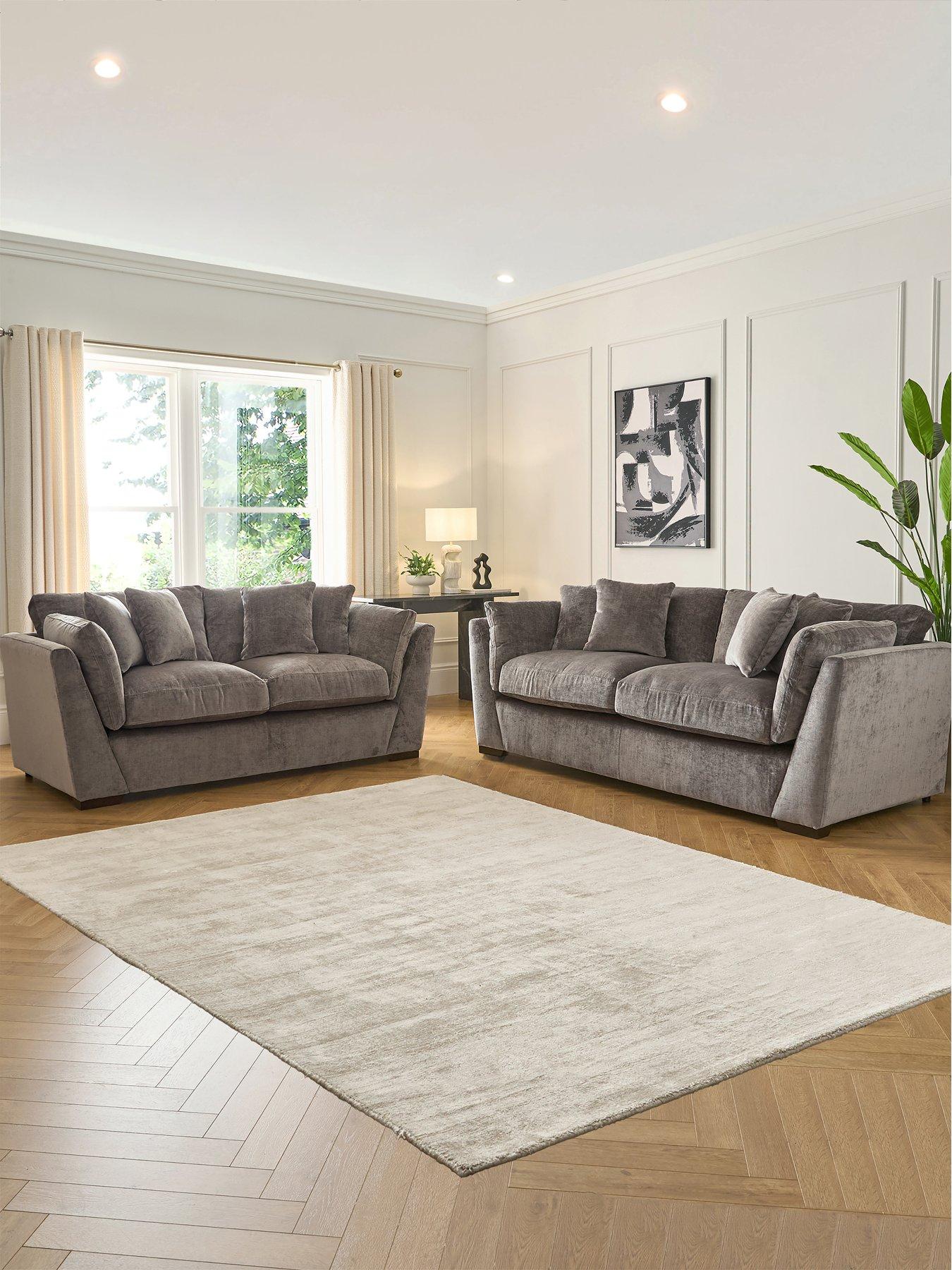 The Very Collection Lansa 3 + 2 Seater Fabric Sofa Set (Buy  &  SAVE!) - Made to Order in the UK - FSC® Certified