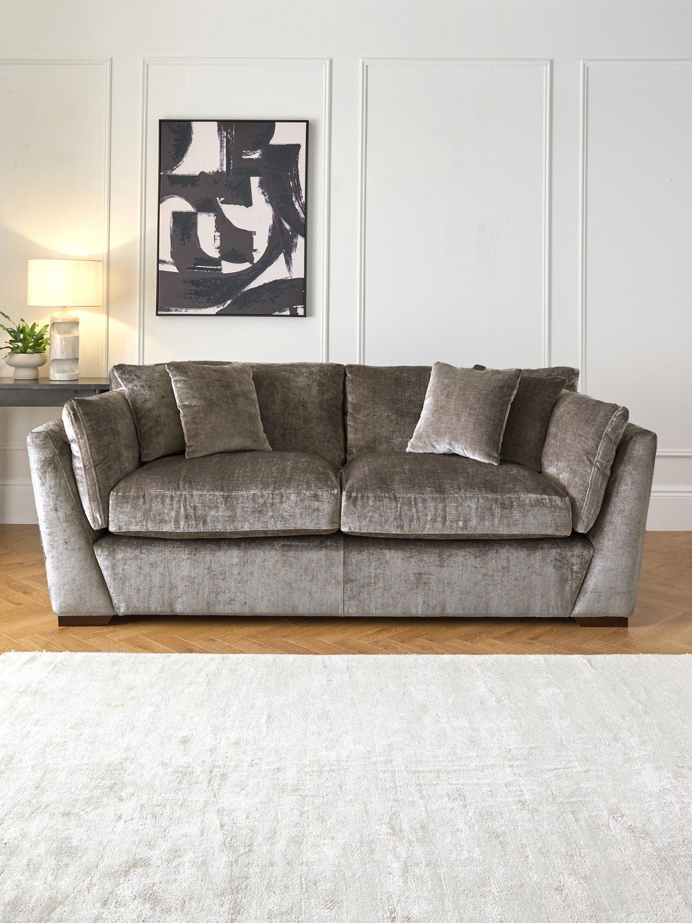 undefined Lansa 3 Seater Fabric Sofa - Made to Order in the UK