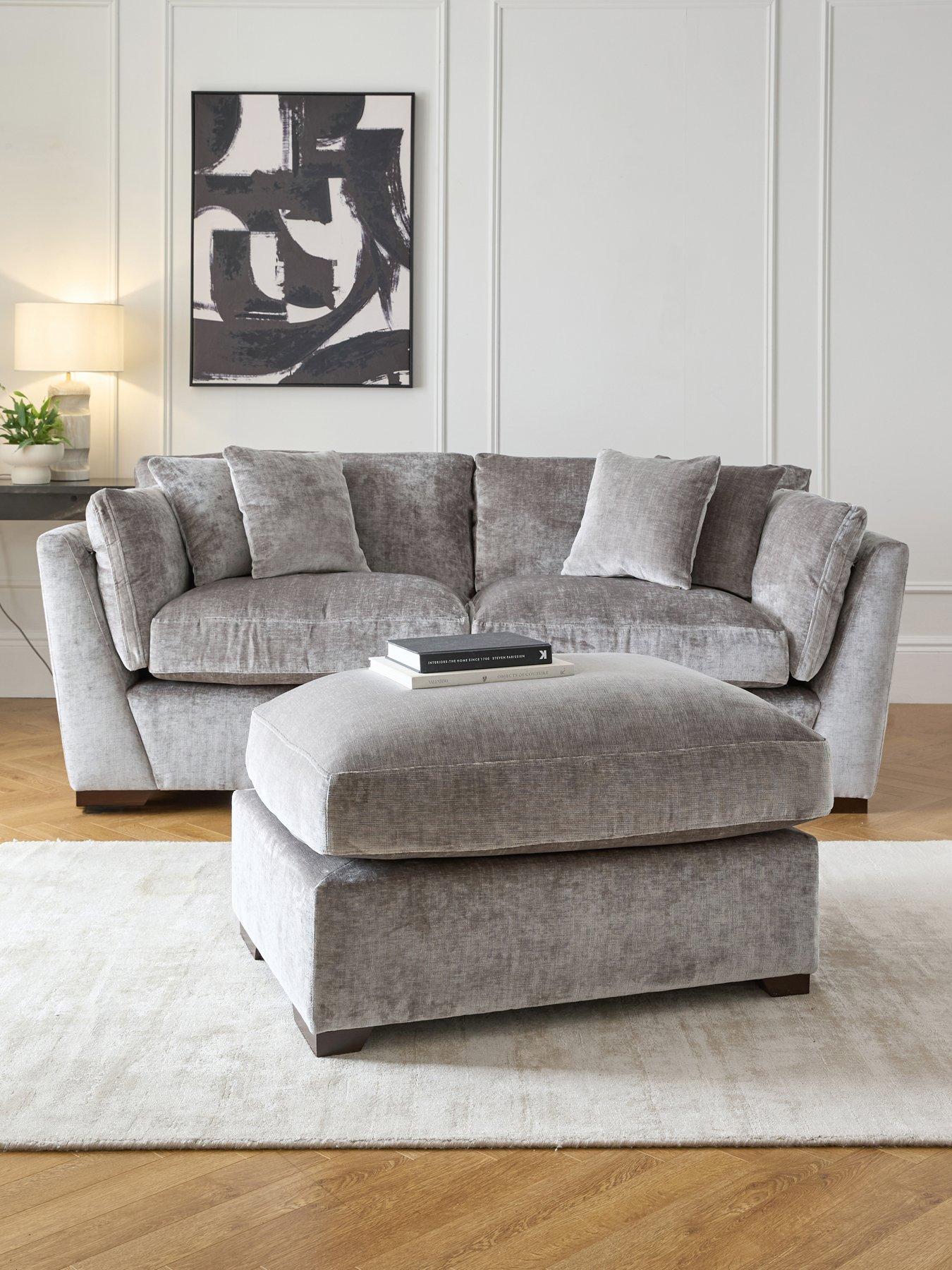 The Very Collection Lansa 3 Seater Fabric Sofa + Footstool Set (Buy  &  SAVE!) - Made to Order in the UK - FSC® Certified