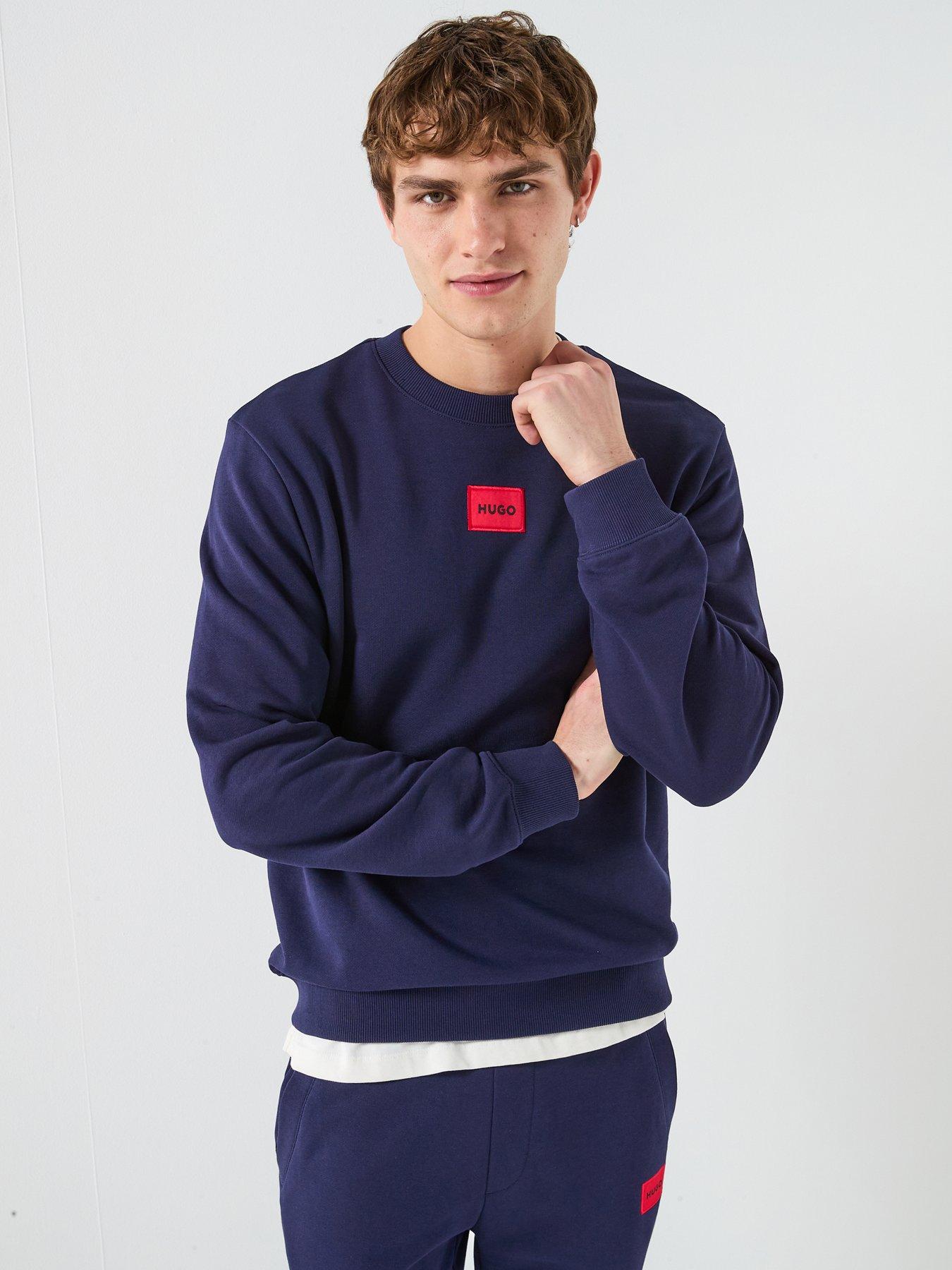 Image 1 of 5 of HUGO Diragol212 Regular Fit Crew Sweat - Navy