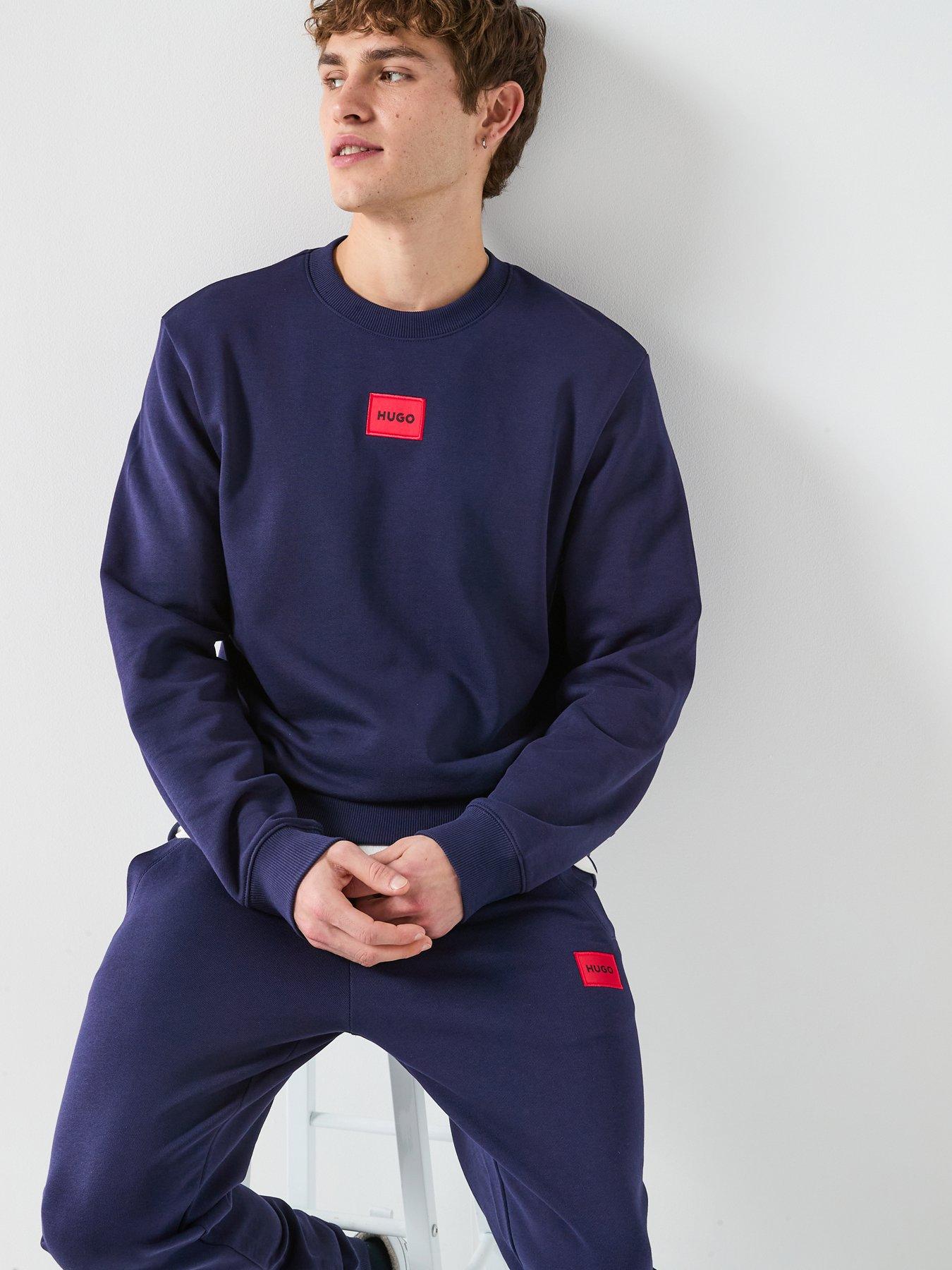 Image 4 of 5 of HUGO Diragol212 Regular Fit Crew Sweat - Navy