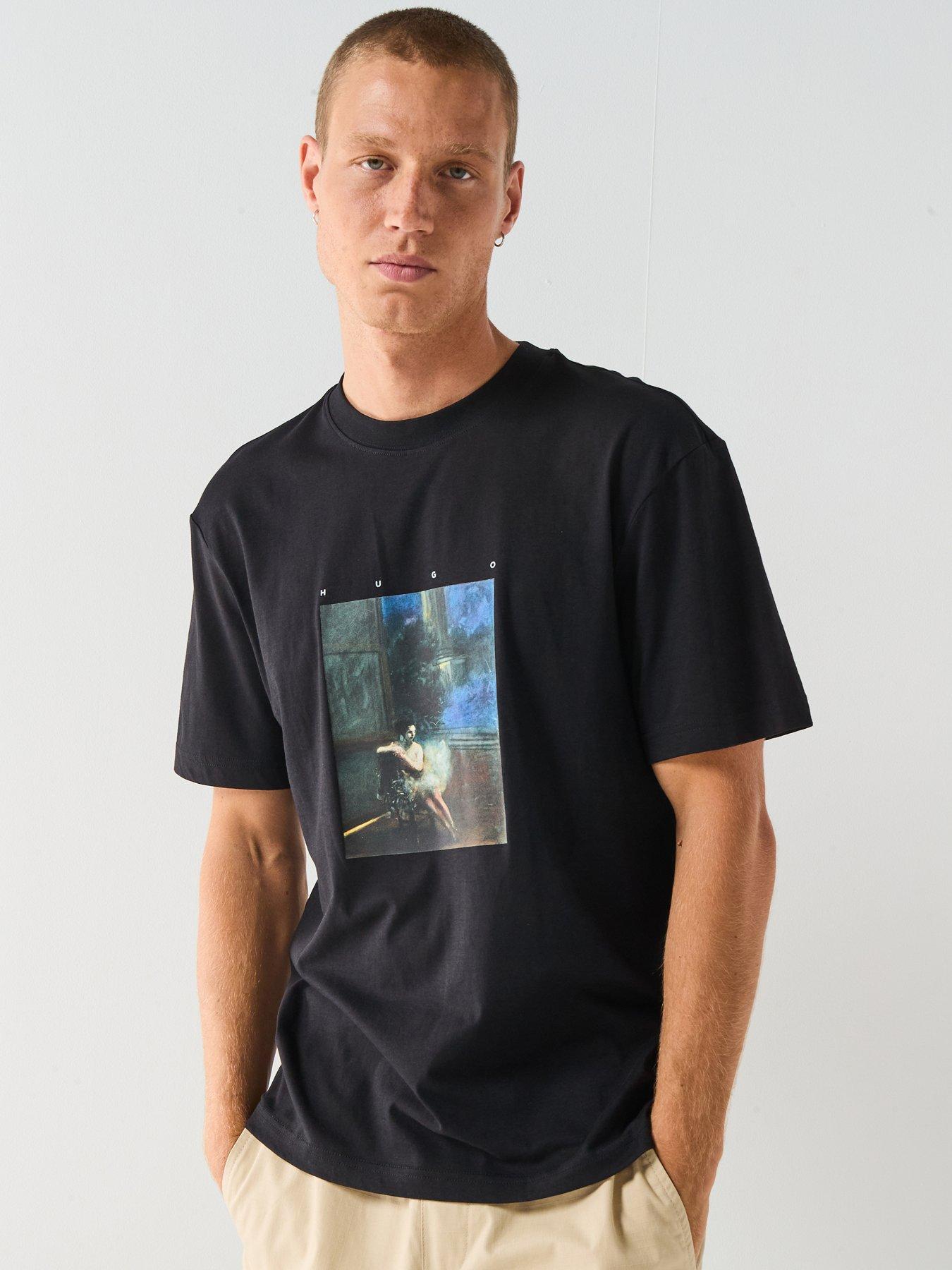 undefined Dabolos Relaxed Fit Painting Print T-Shirt - Black