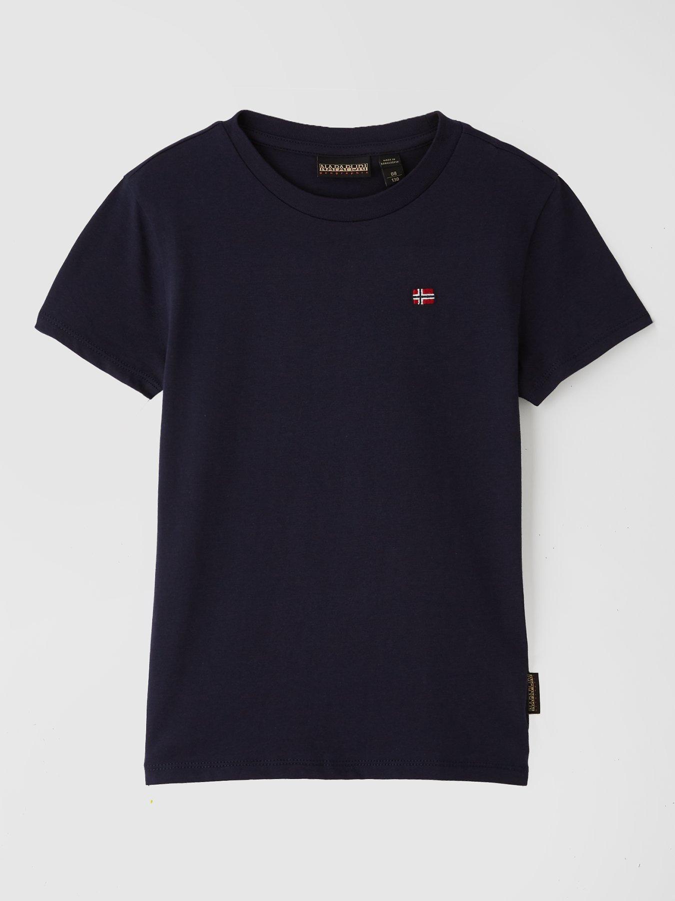 NAPAPIJRI Kids Unisex Salis T-Shirt, Blue, Size 6 Years