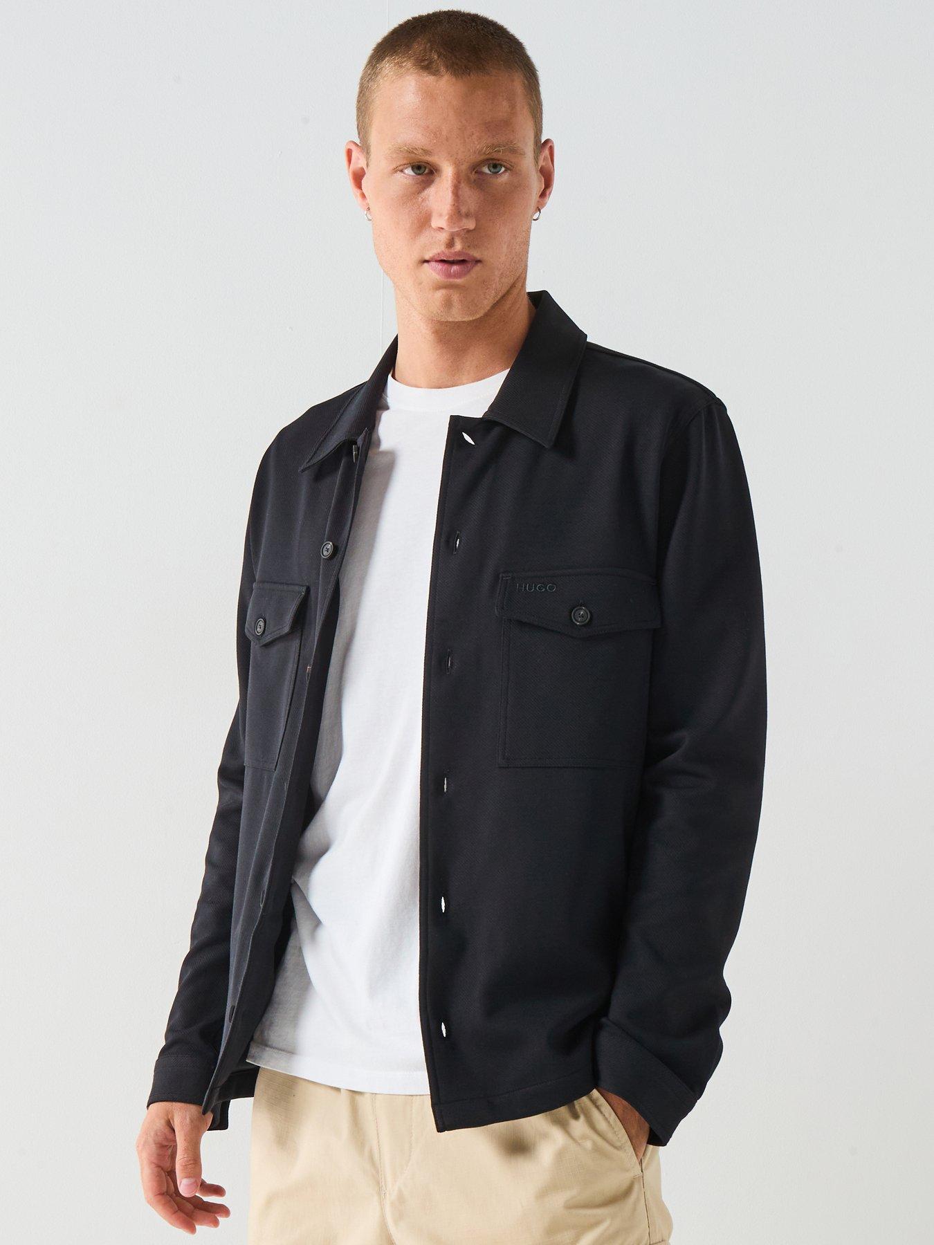 undefined Enalu Oversized Fit Overshirt - Black