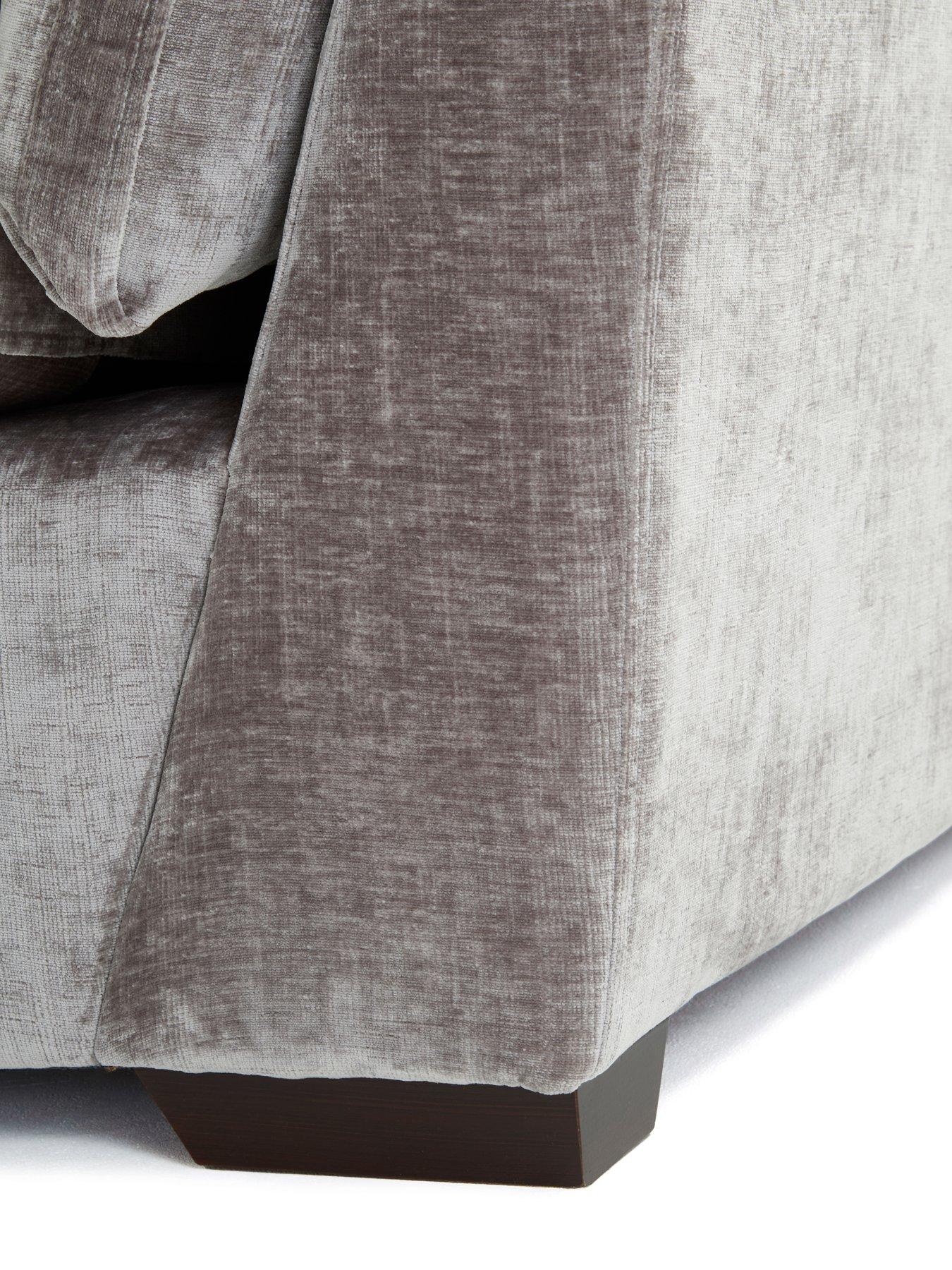 Image 4 of 7 of Very Home Lansa Left Hand Fabric Corner Chaise Sofa&nbsp;with Footstool&nbsp;- Made to Order in the UK