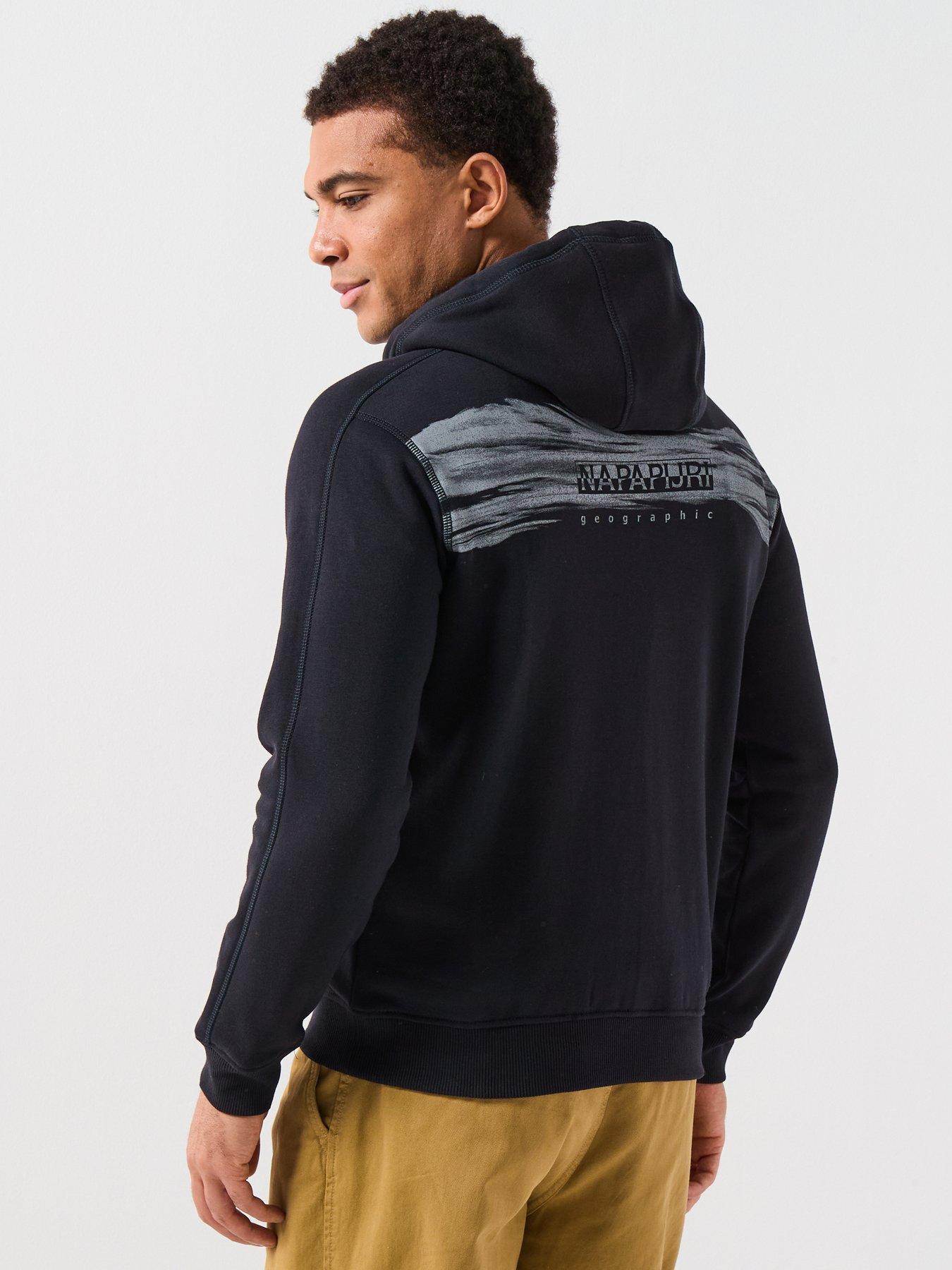 NAPAPIJRI Men's Back Graphic Hoodie - Black